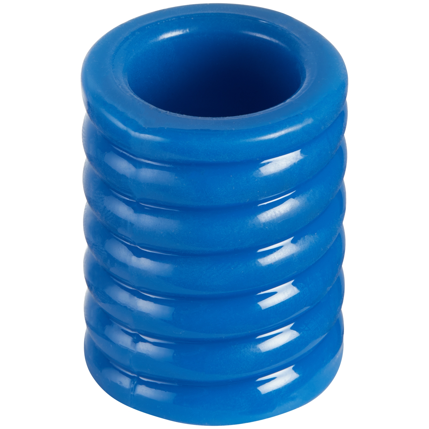 TitanMen Stretch Cock Cage Penis Ring - Blue
