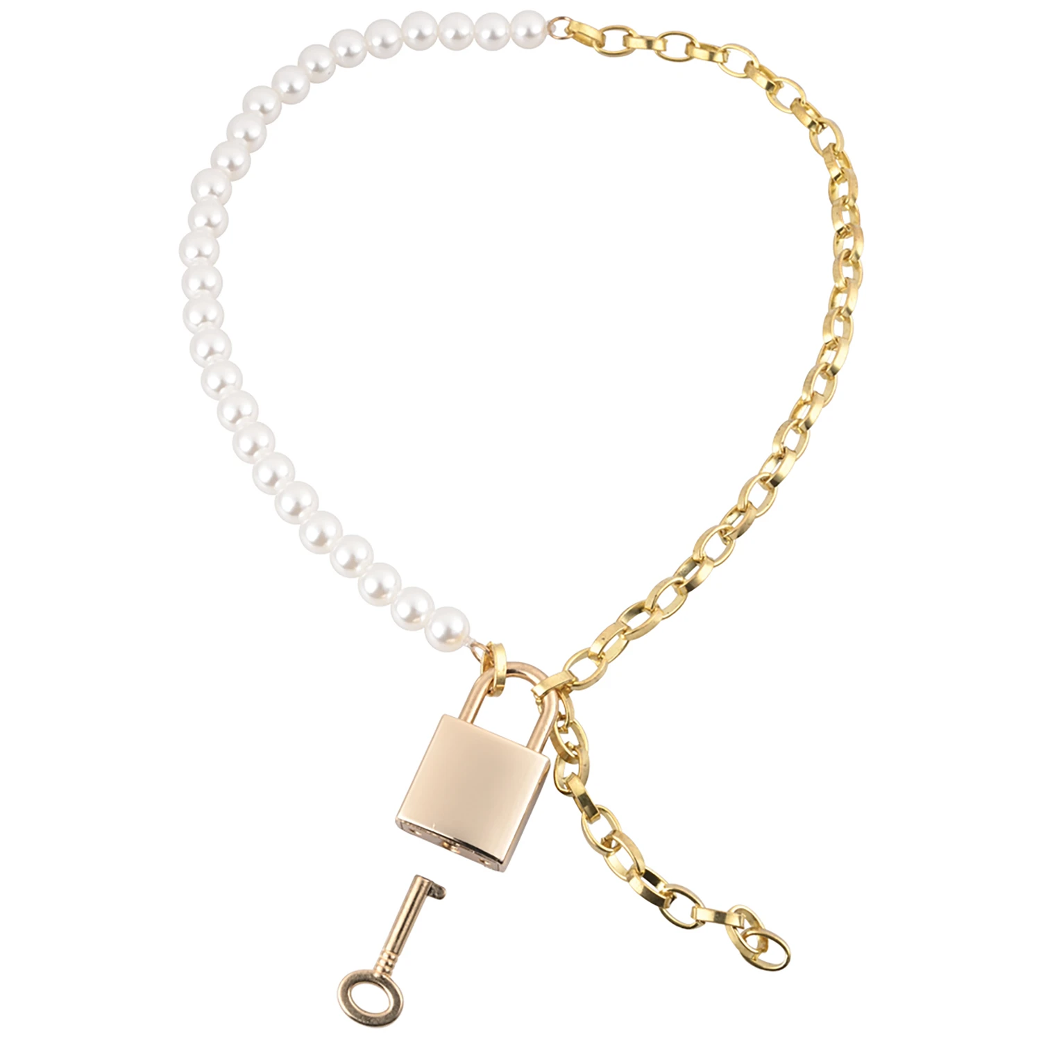 Sex & Mischief Perlenhalsband mit Schloss var 1