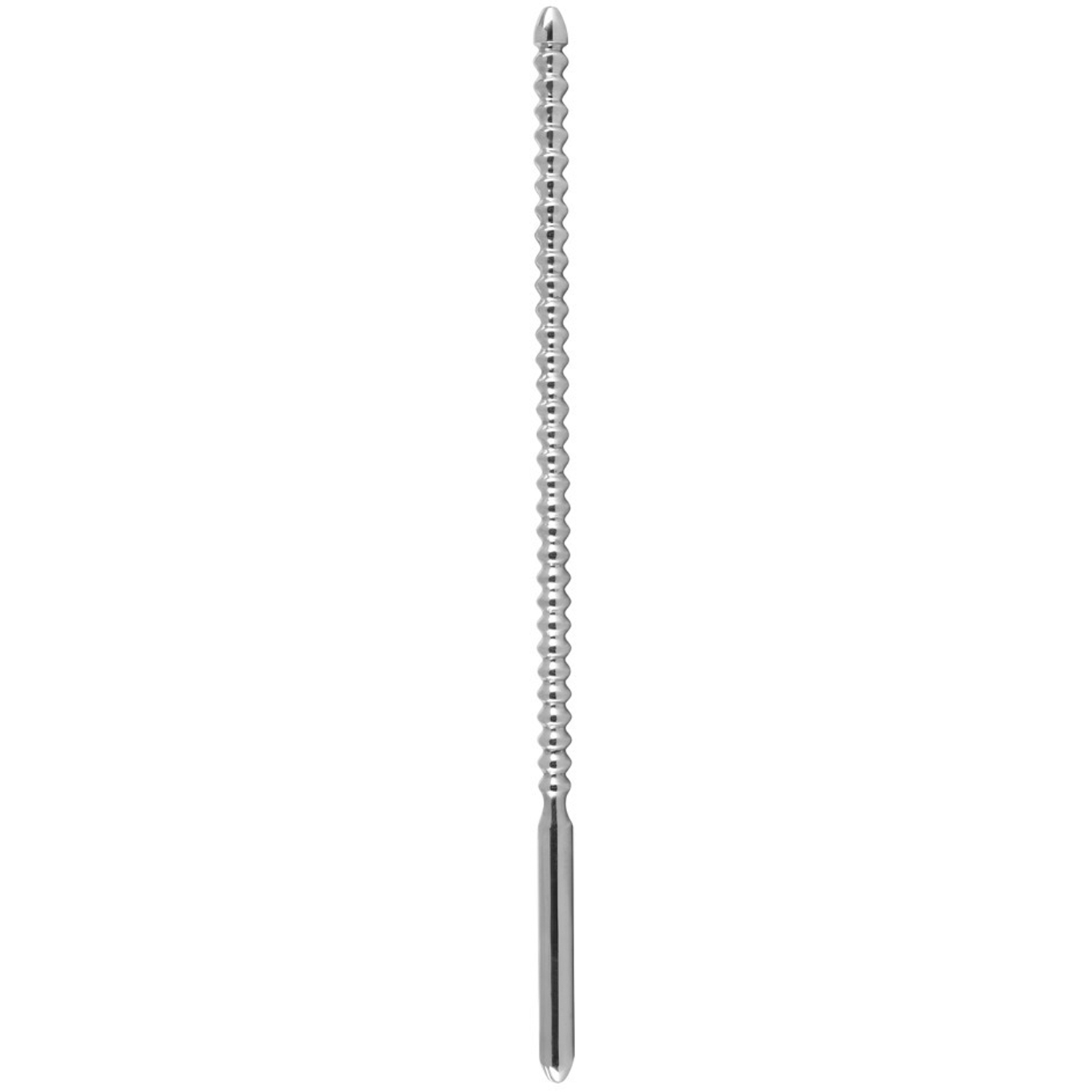 Sextreme Dip Stick Räfflad Dilator 8 mm - Silver