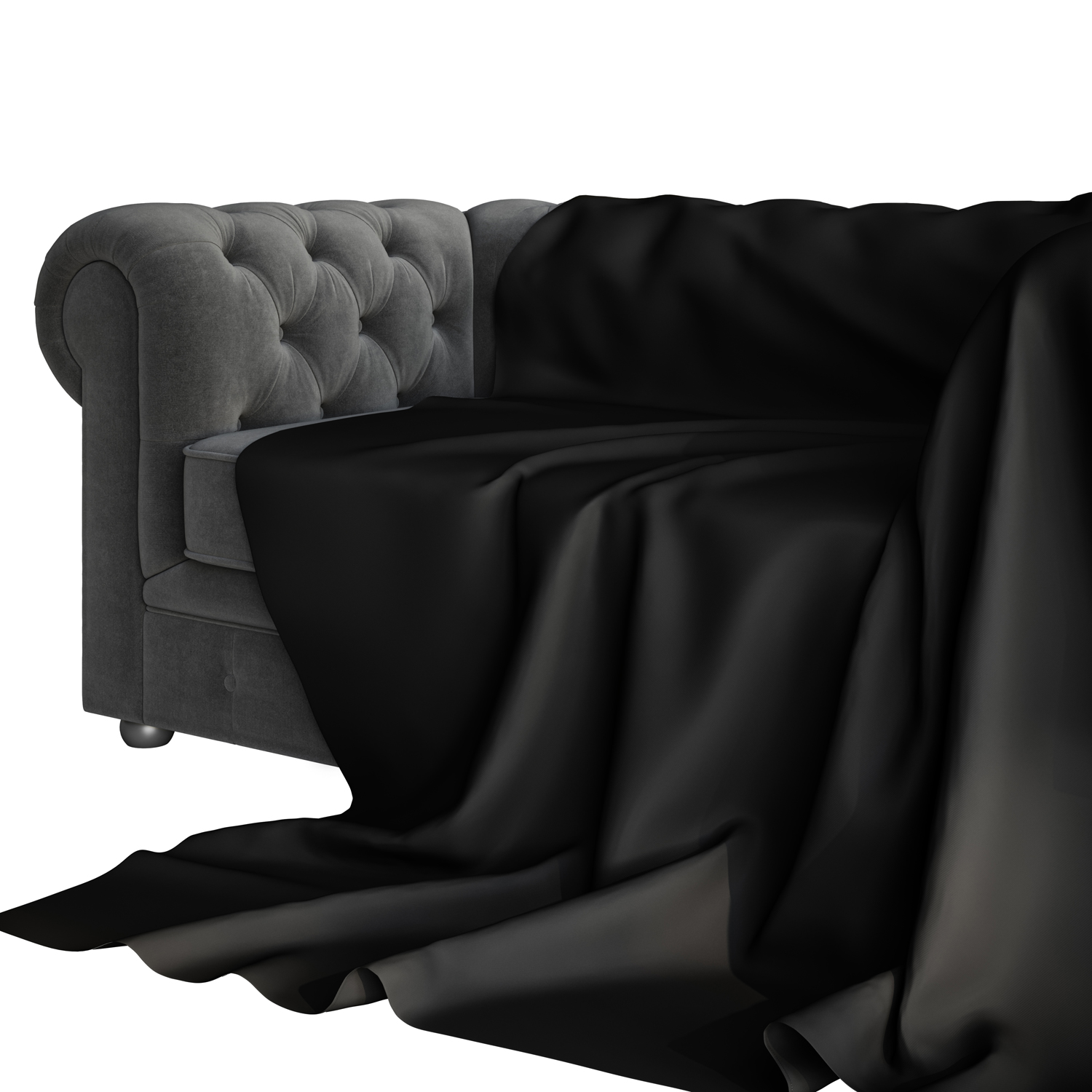 Sheets of San Francisco Sexlagen 213x240 cm       - Black
