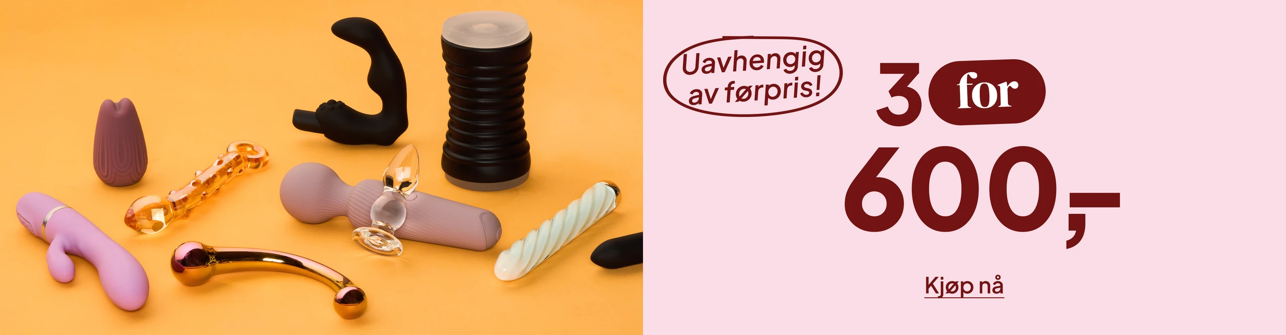 3 for 600,- Uavhengig av førpris! desktop