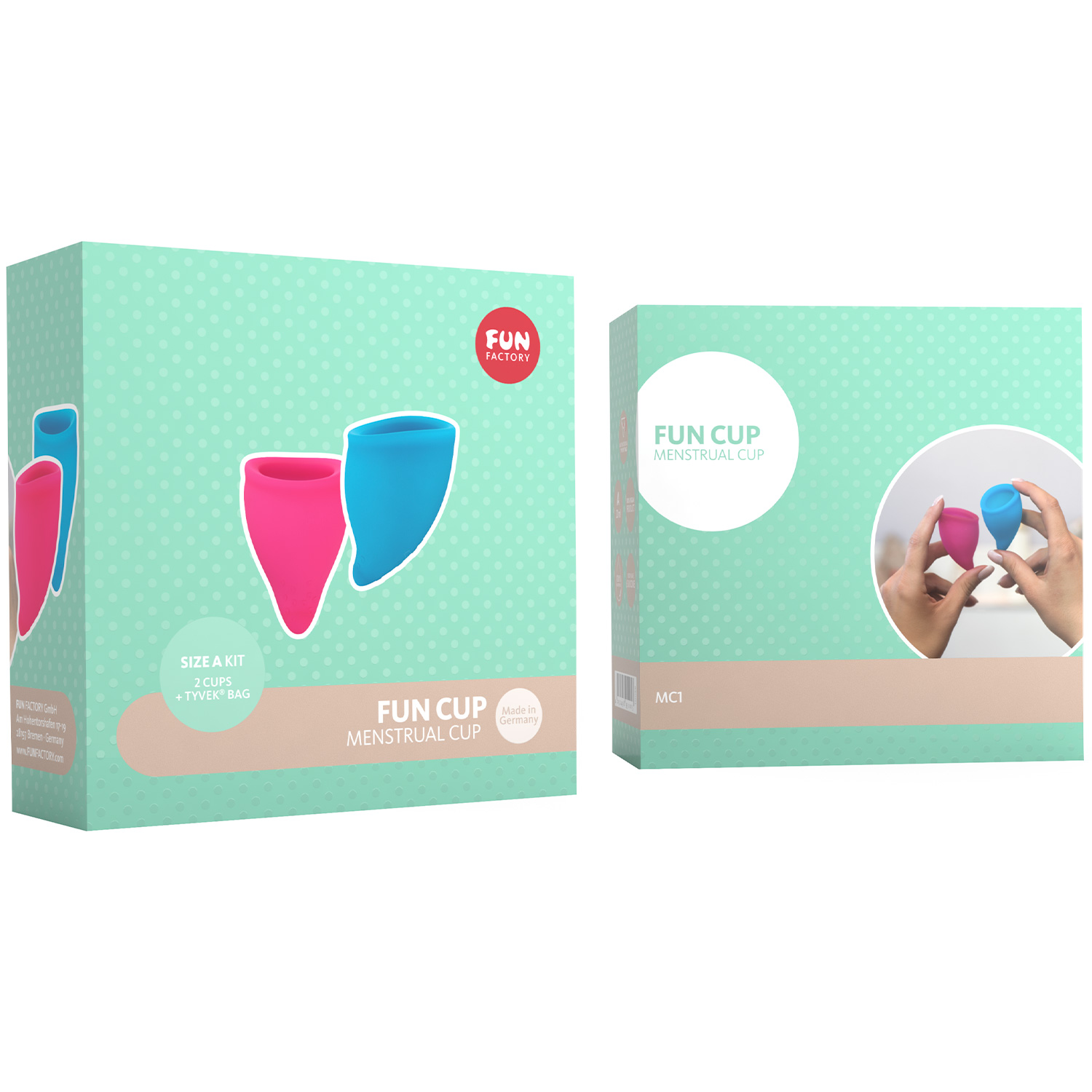 Fun Factory Fun Cup Menstruationstasse 2er-Pack Grösse A 1