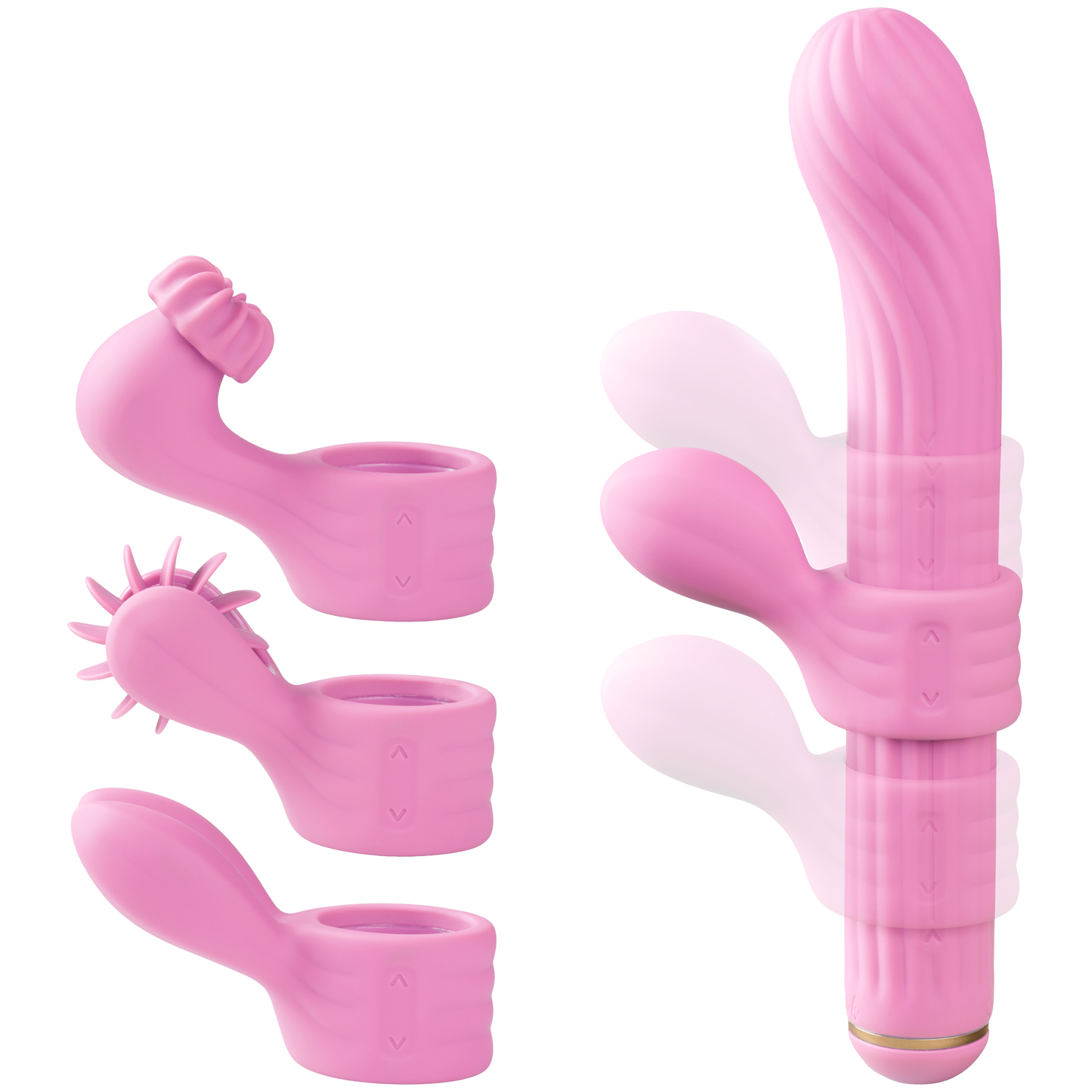 OTOUCH Magic Stick S1 Plus Vibrator med Tilbehør - Pink thumbnail