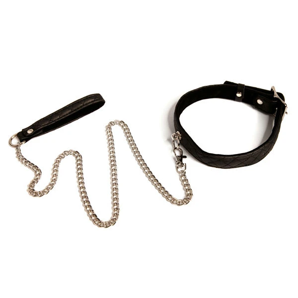 Bettie Page Collar Me Halsbånd med Snor var 1