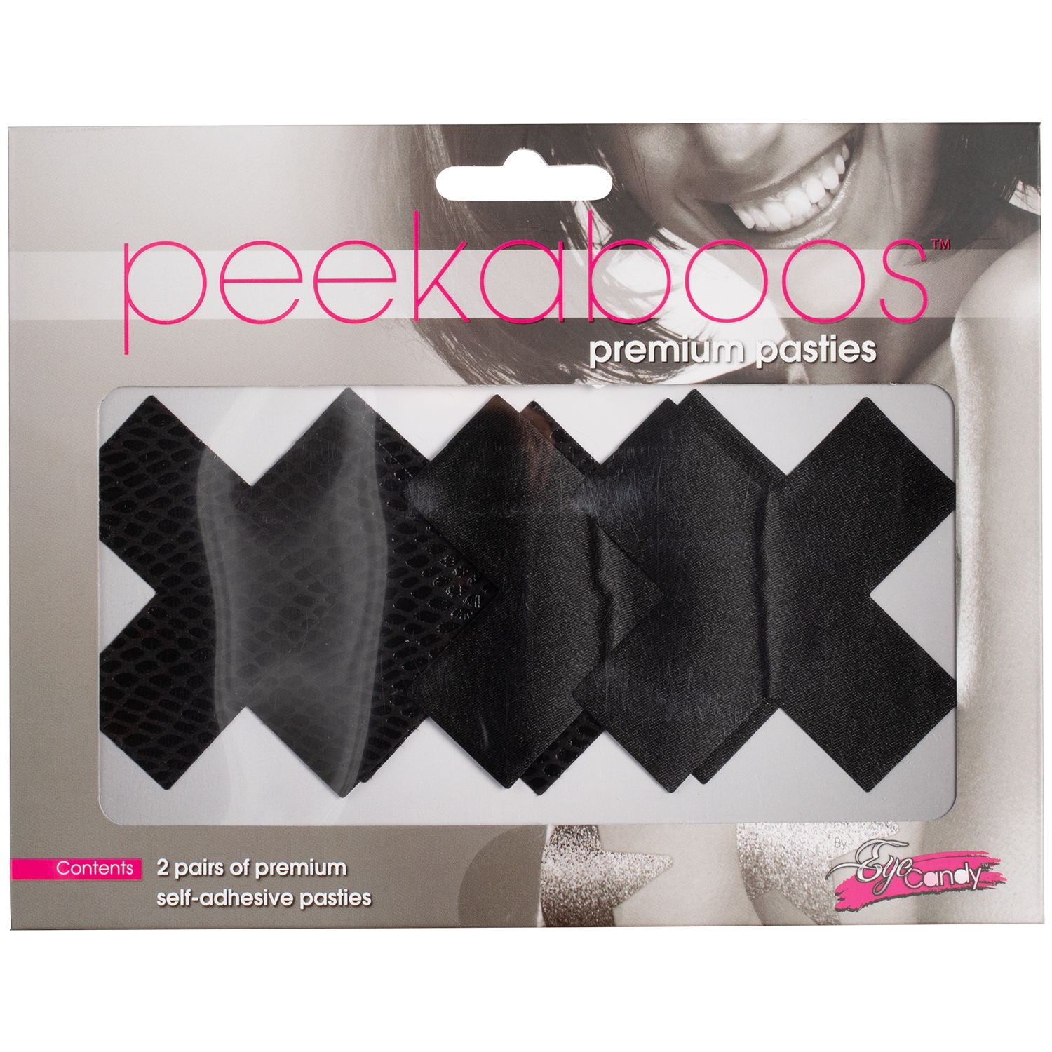 Peekaboos Cache-Tétons Autocollants en Croix Lot de 2 1