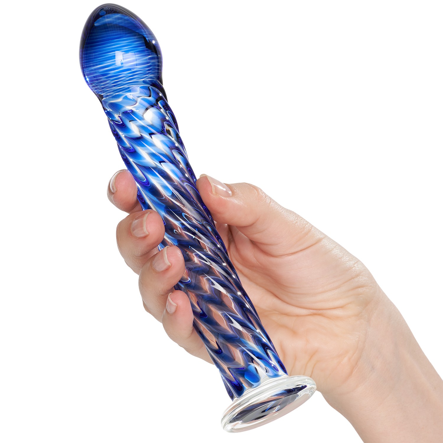 Icicles No 29 Blue Glass Dildo 19 cm 1