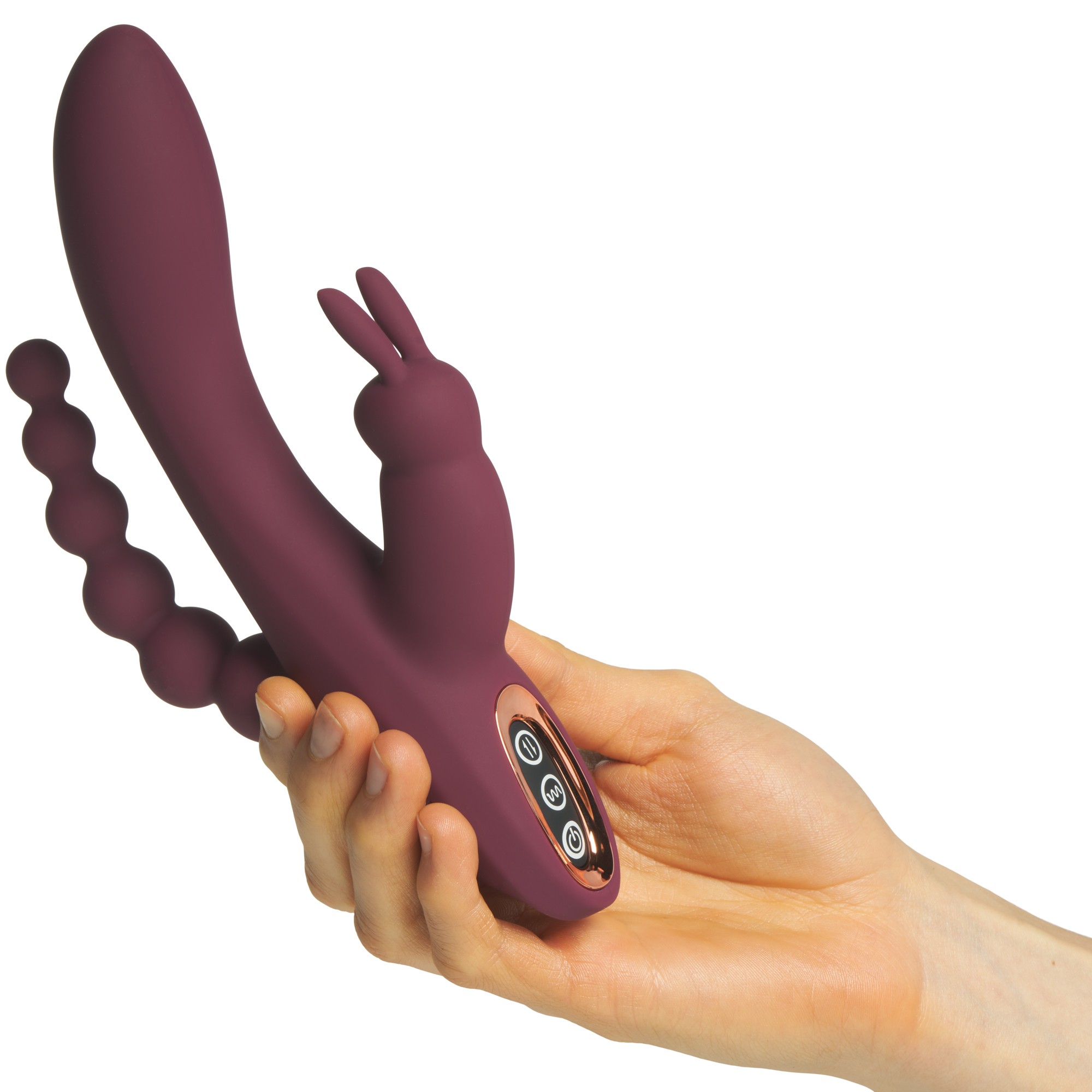 Sinful Triple Fun Rechargeable Rabbit Vibrator var 2