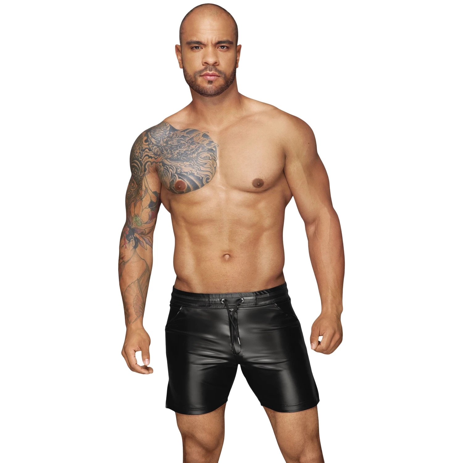 Noir Handmade Powerwetlook Shorts var 3