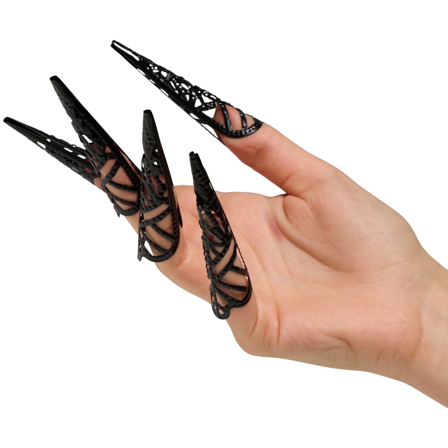 Sex & Mischief Sensory Finger Tips i Metal - Black Sex & Mischief Sensory Finger Tips i Metal - Black