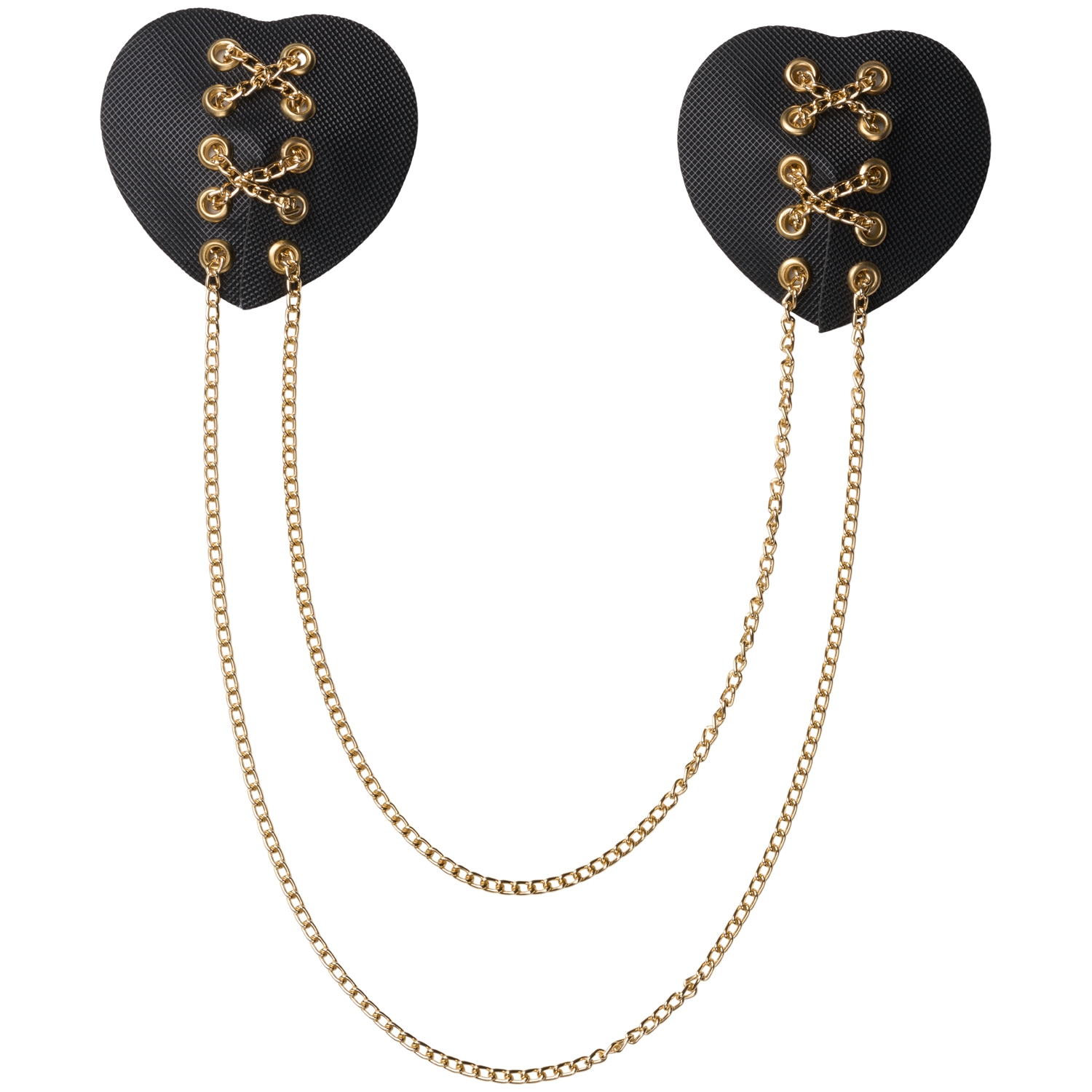 Seven 'til Midnight Cache-tétons Noirs avec Chaîne  var 2