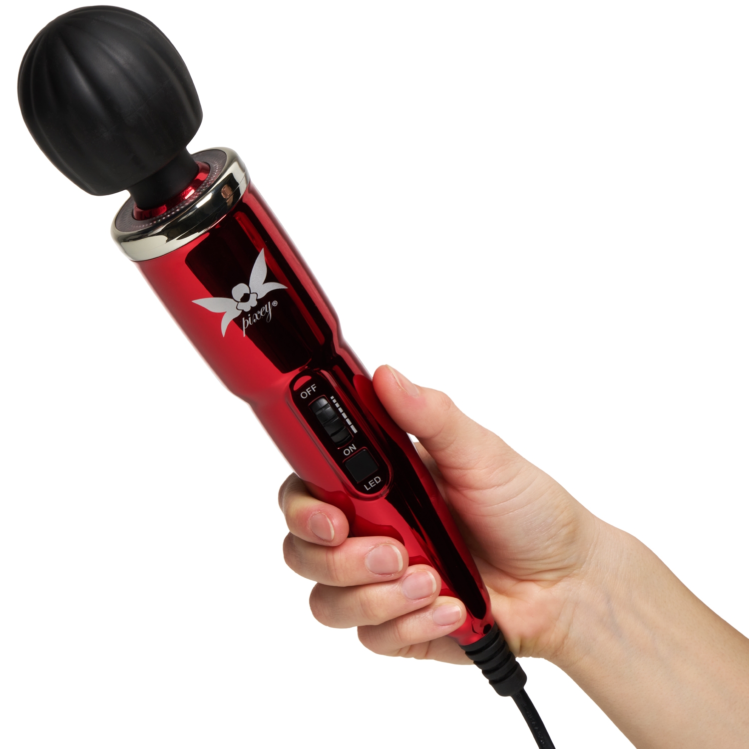 Pixey Silence Cherry Edition Magic Wand Vibrator var 2