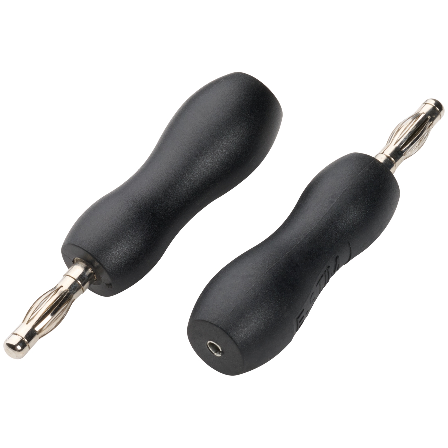 E-stim Systems E-Stim Tens Adapter Pair 2 mm til 4 mm   - Sort