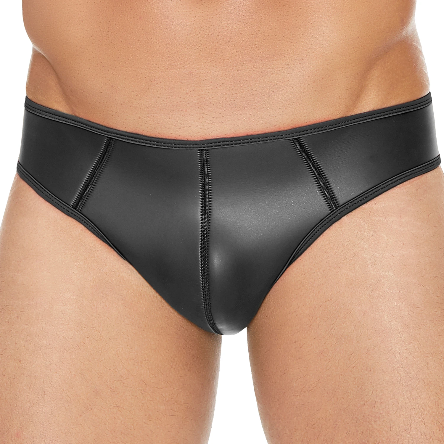 Ouch! Puppy Play Schwarzer Neopren-Jockstrap var 1