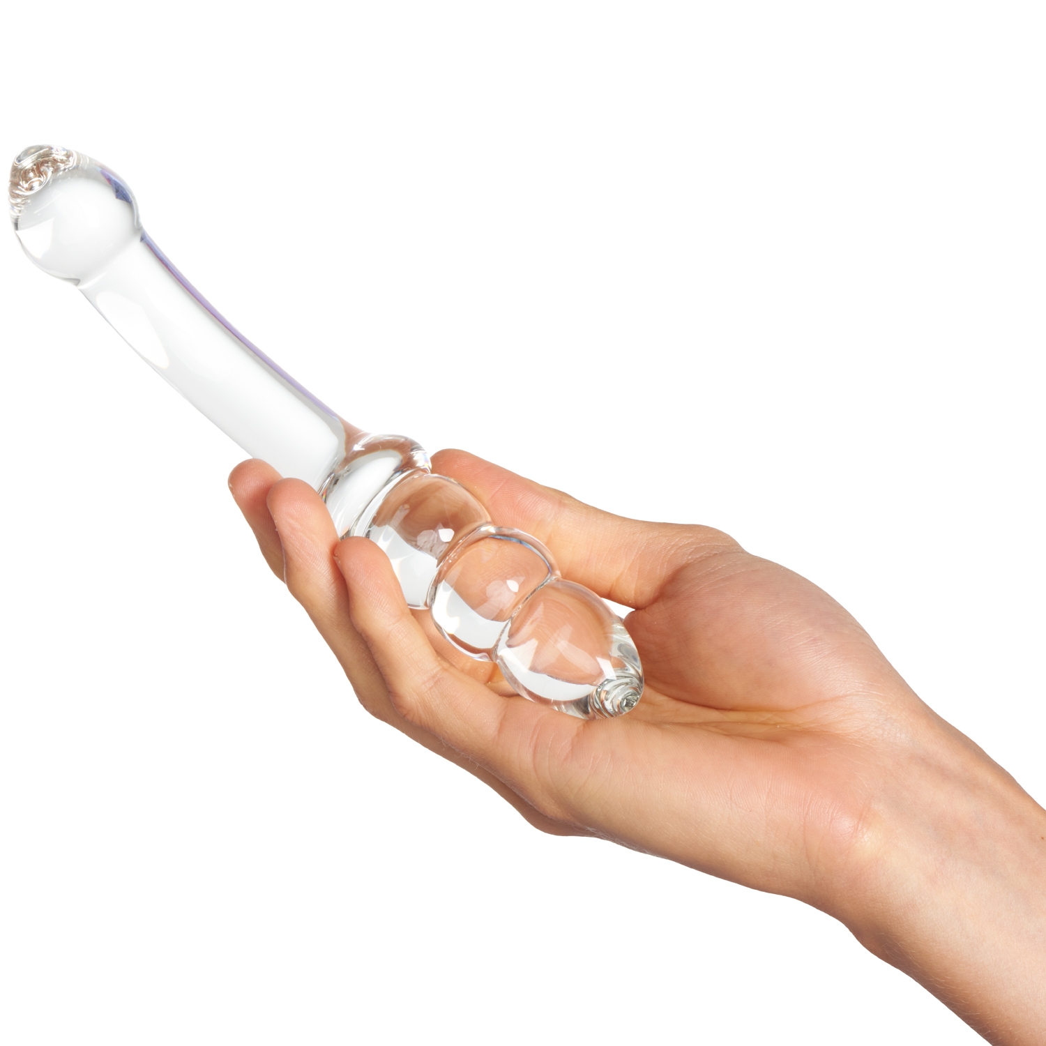 Sinful Ribbed Glass Dildo | Sinful.dk