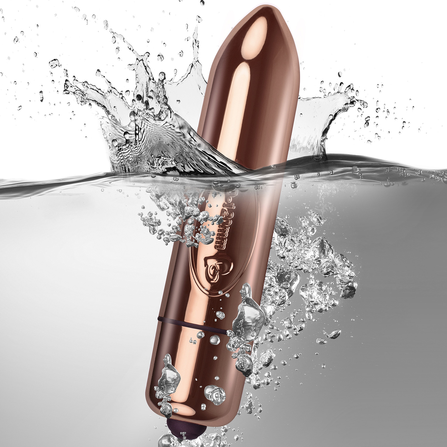 Rocks Off 120 mm Rose Gold Bullet 1