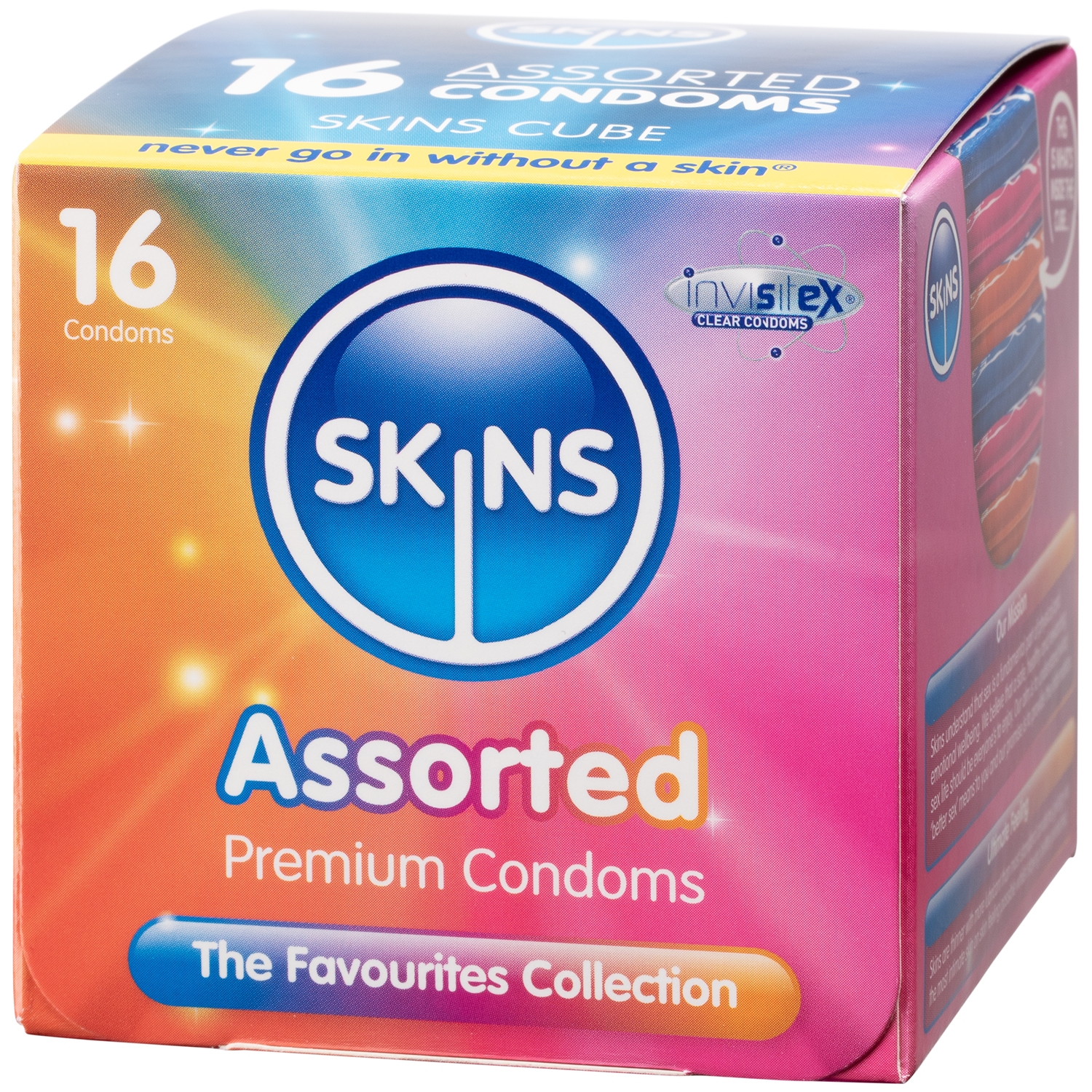 Skins Forskellige Kondomer 16 stk - Clear