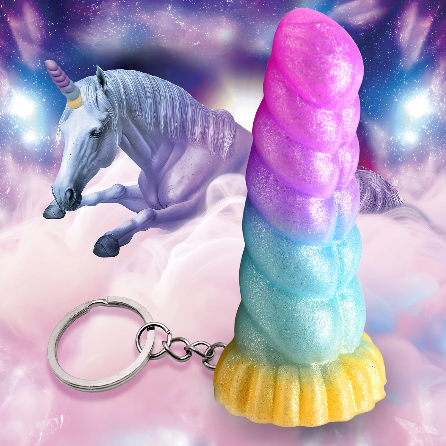 Creature Cocks Mystique Unicorn Sleutelhanger var 2