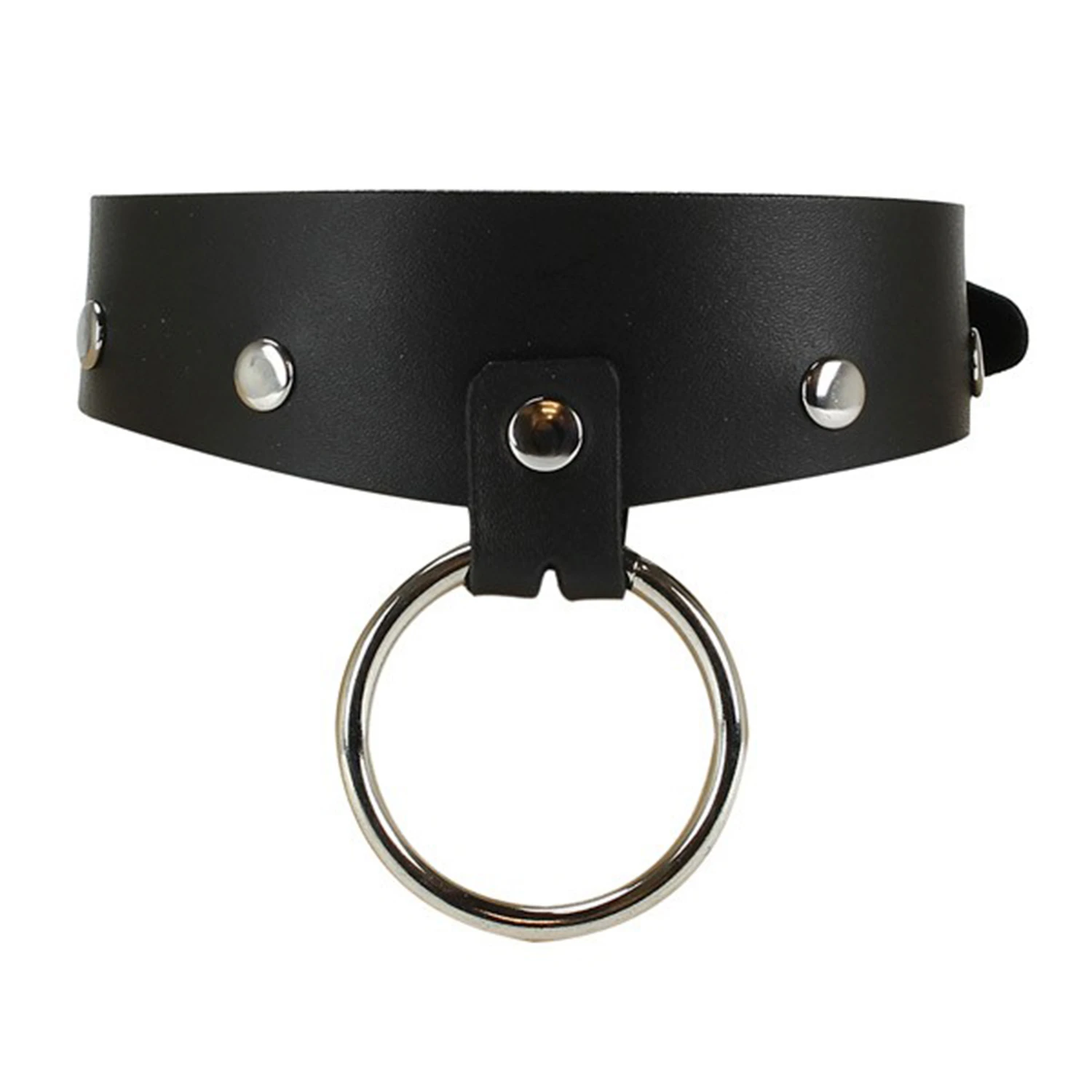 Zado Læder Halsbånd med O-ring var 1