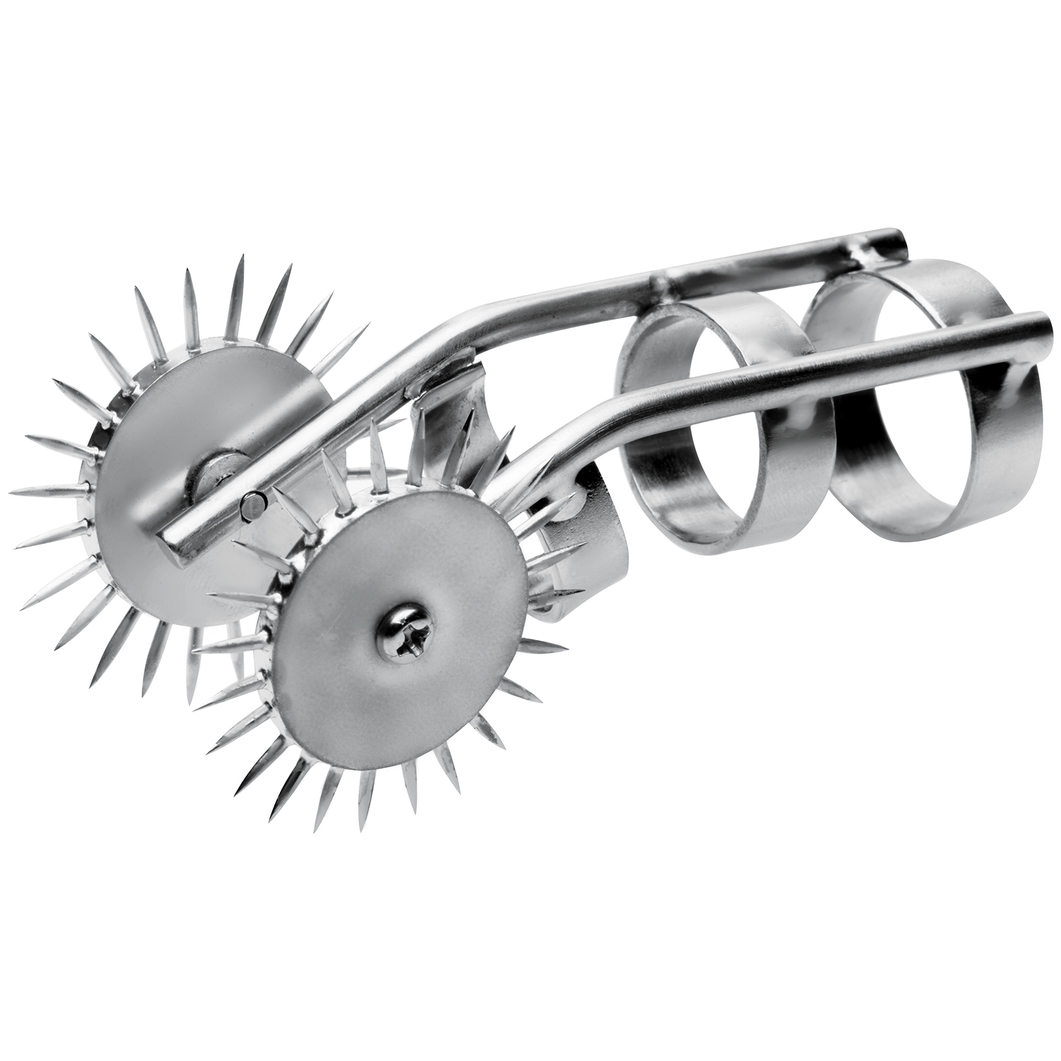 Master Series Spiked Double Finger Pinwheel - Silver
