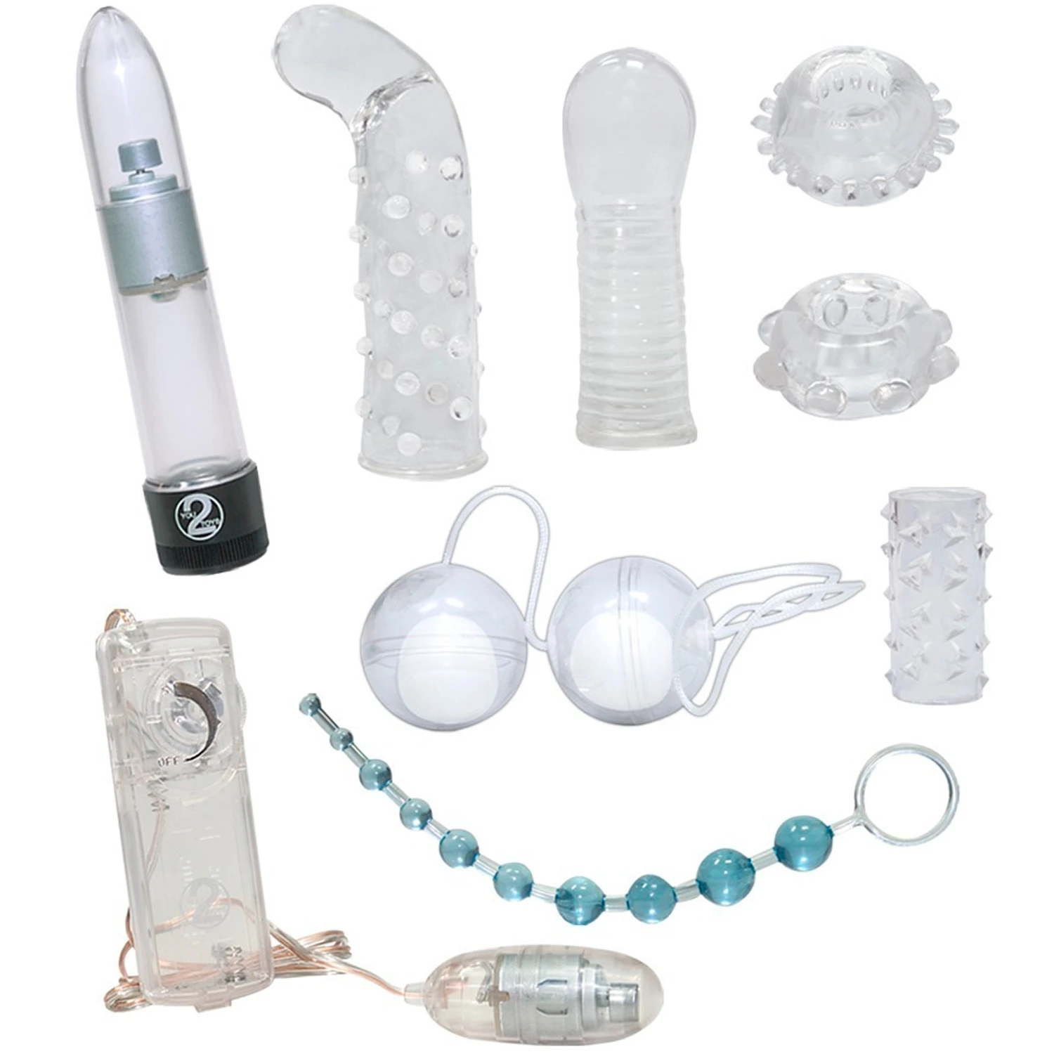 Crystal Sex Toy Sett 8 Deler var 1