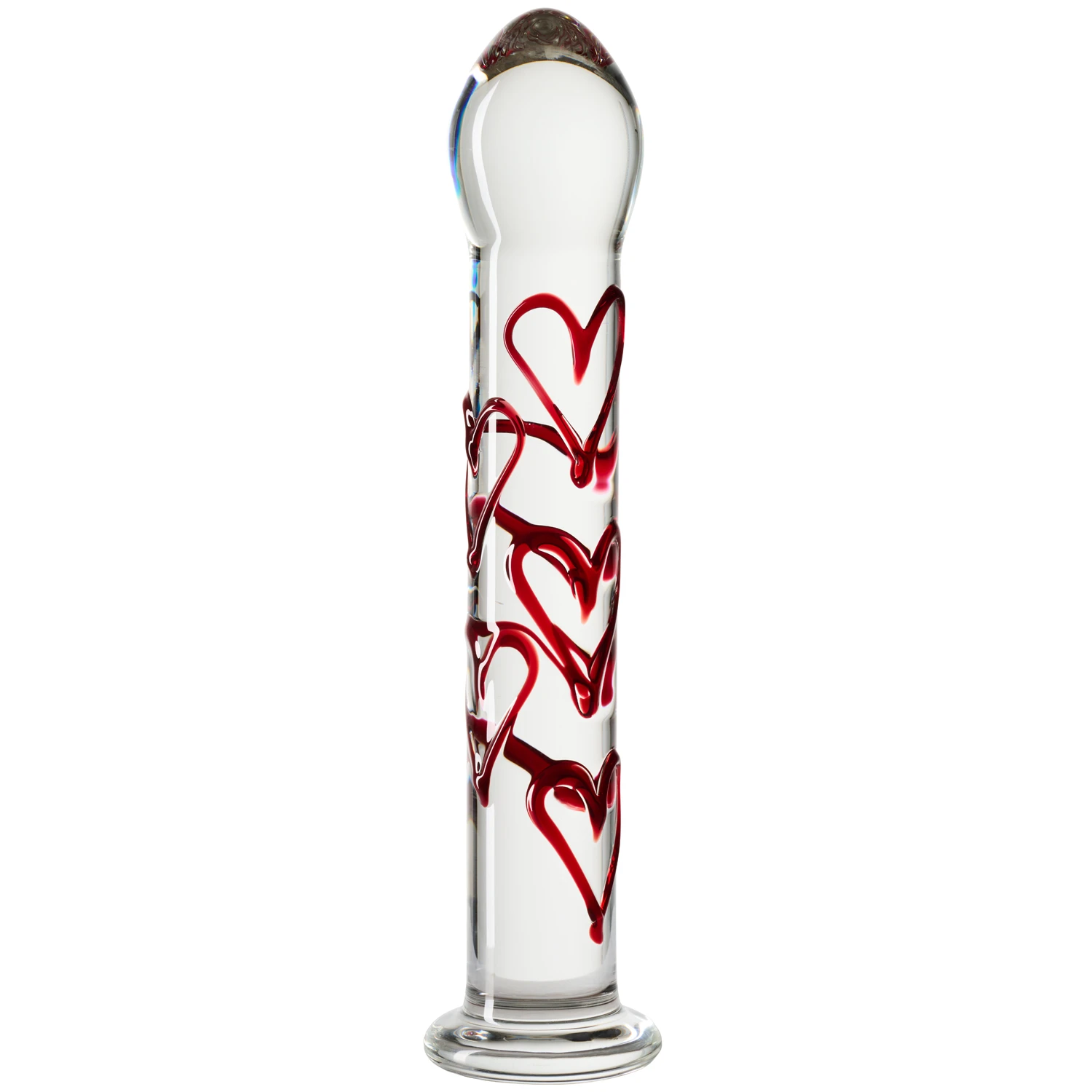 Gildo No. 30 Glass Dildo with Hearts 17.5 cm var 1