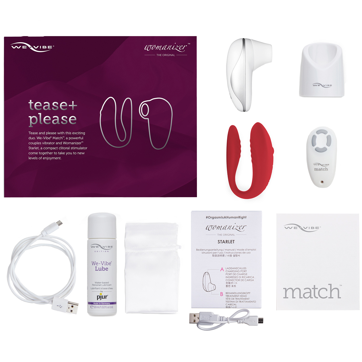 Womanizer och We-Vibe Tease and Please Gåvoset 1