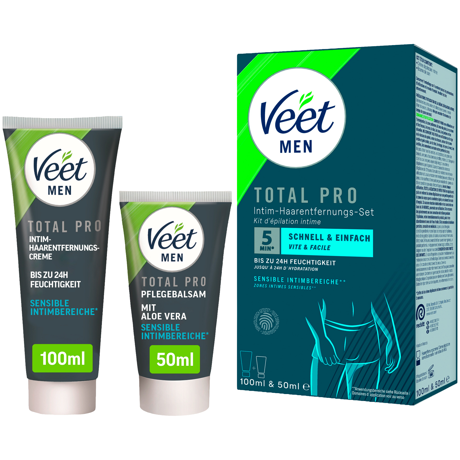 Veet Men Total Pro Intimate Hair Removal Set var 1