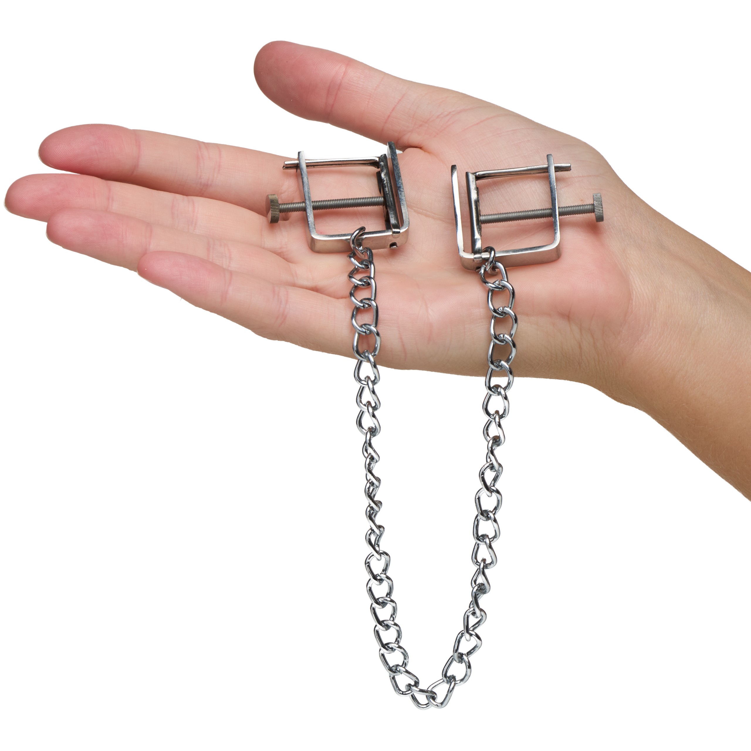 Kiotos Steel Pince à Tétons avec Chaîne var 2