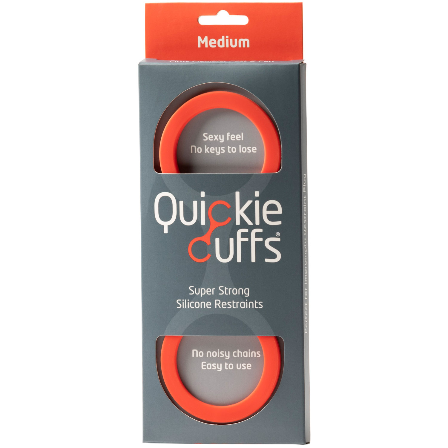 Quickie Cuffs Red Siliconen Handboeien Medium  1