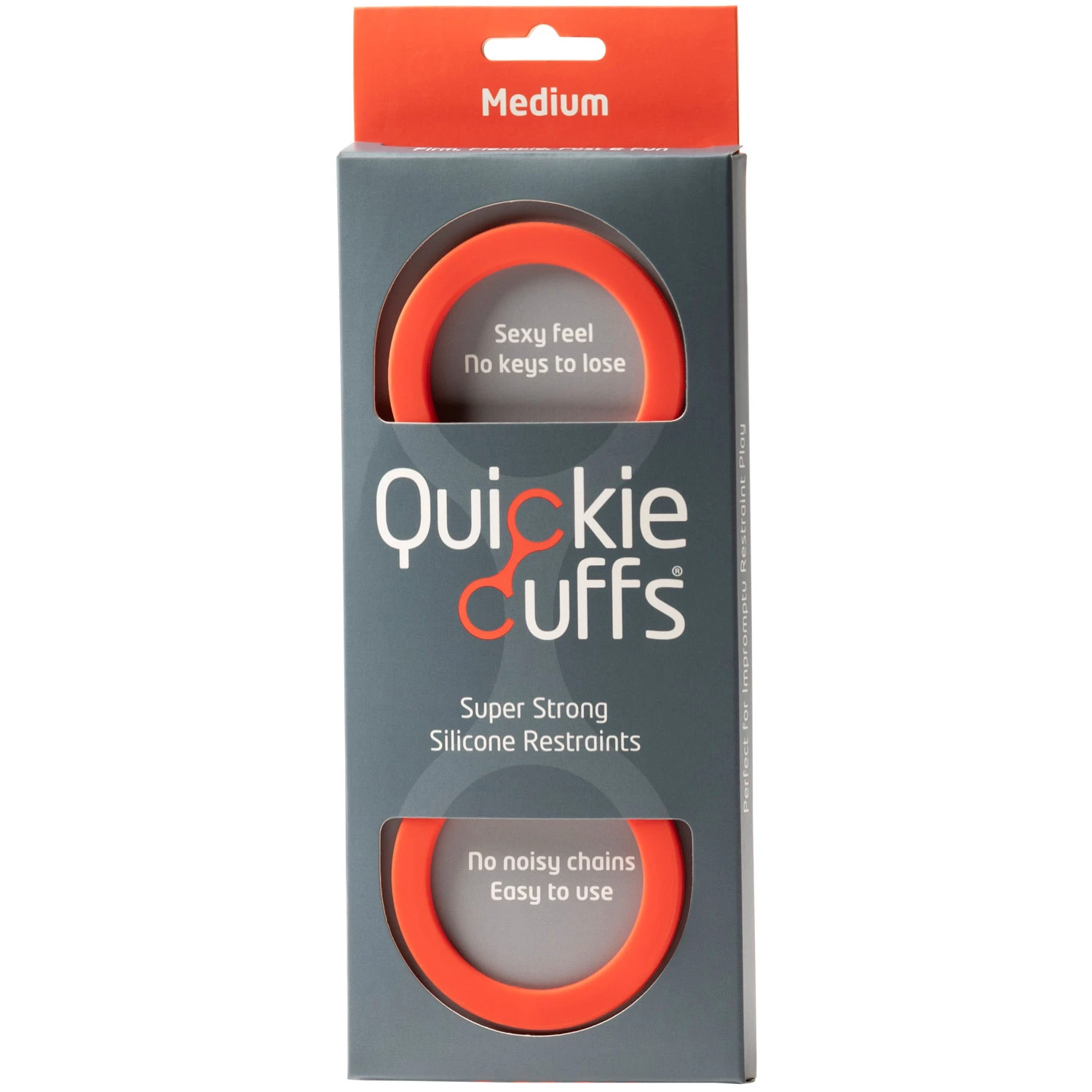 Quickie Cuffs Silikon Håndjern Medium Rød 1