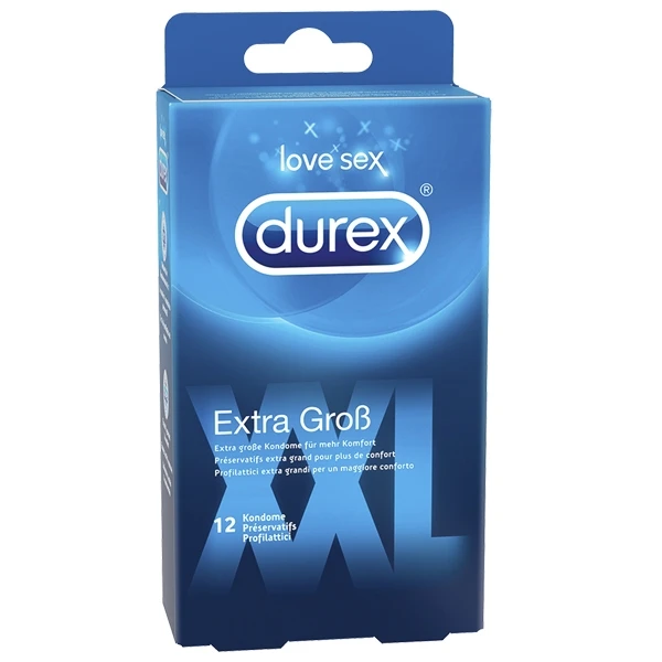 Durex XXL Ekstra Store Kondomer 12 stk var 1