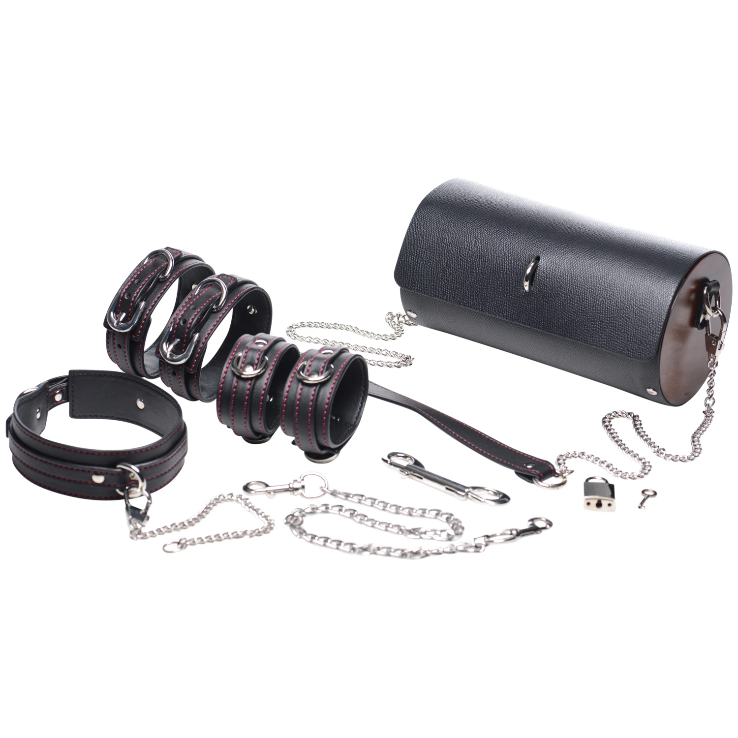 Master Series Kinky Clutch Ensemble de Bondage Noir avec Sacoche de Transport var 1