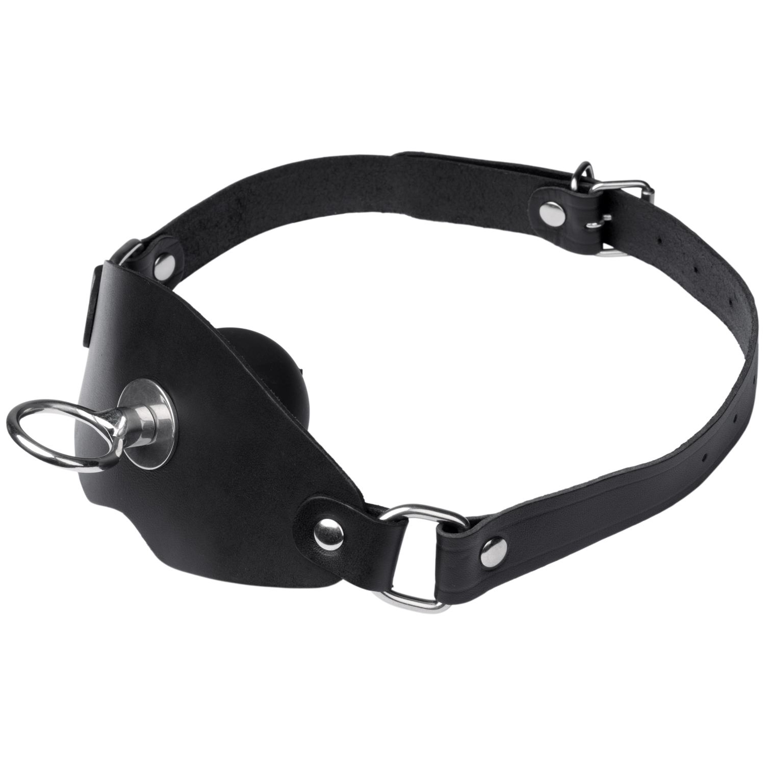 Black Label Super Leather Ball Gag With O Ring Sinful Black Label Super Leather Ball Gag With O Ring Sinful