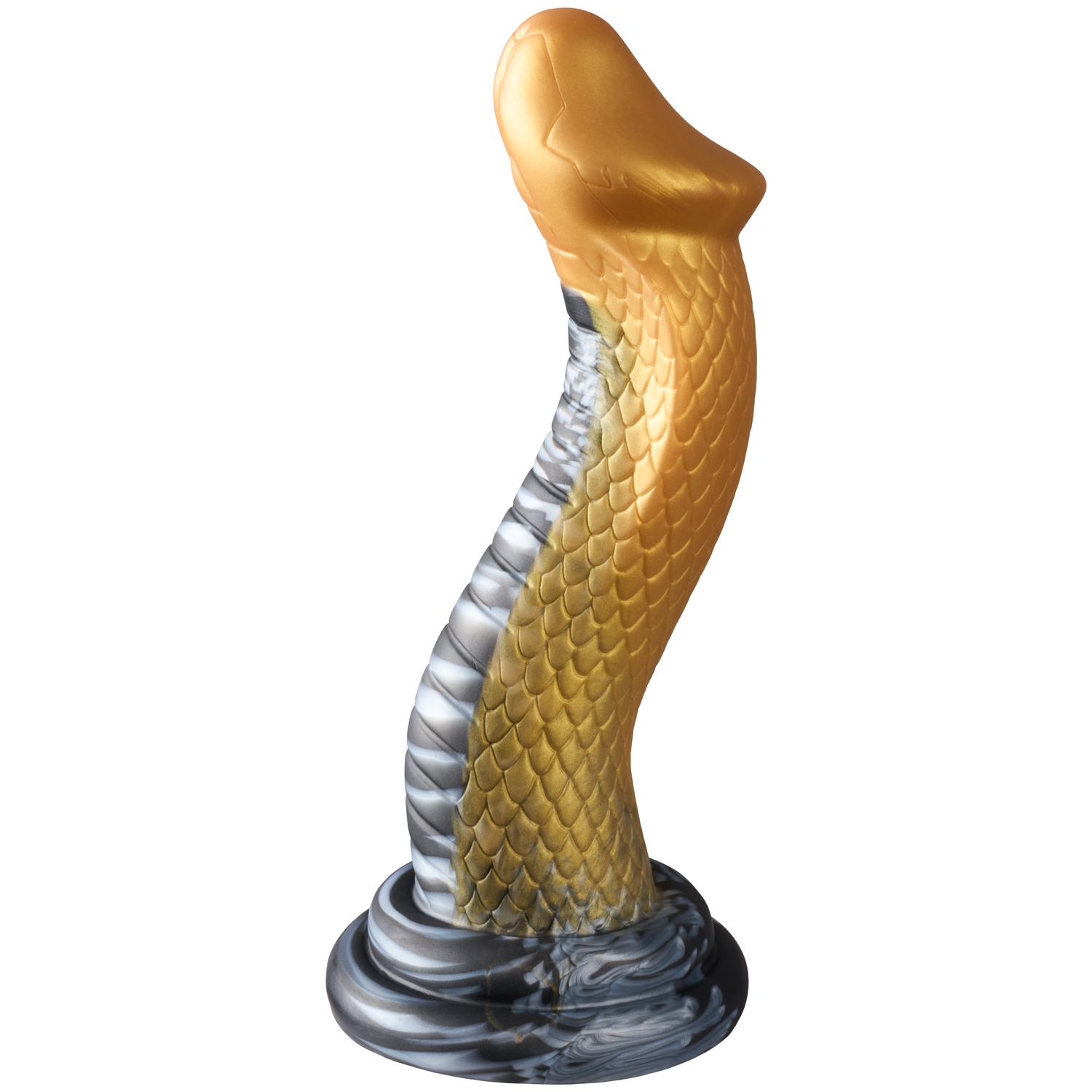 Creature Cocks Golden Mamba Silikone Dildo      - Guld