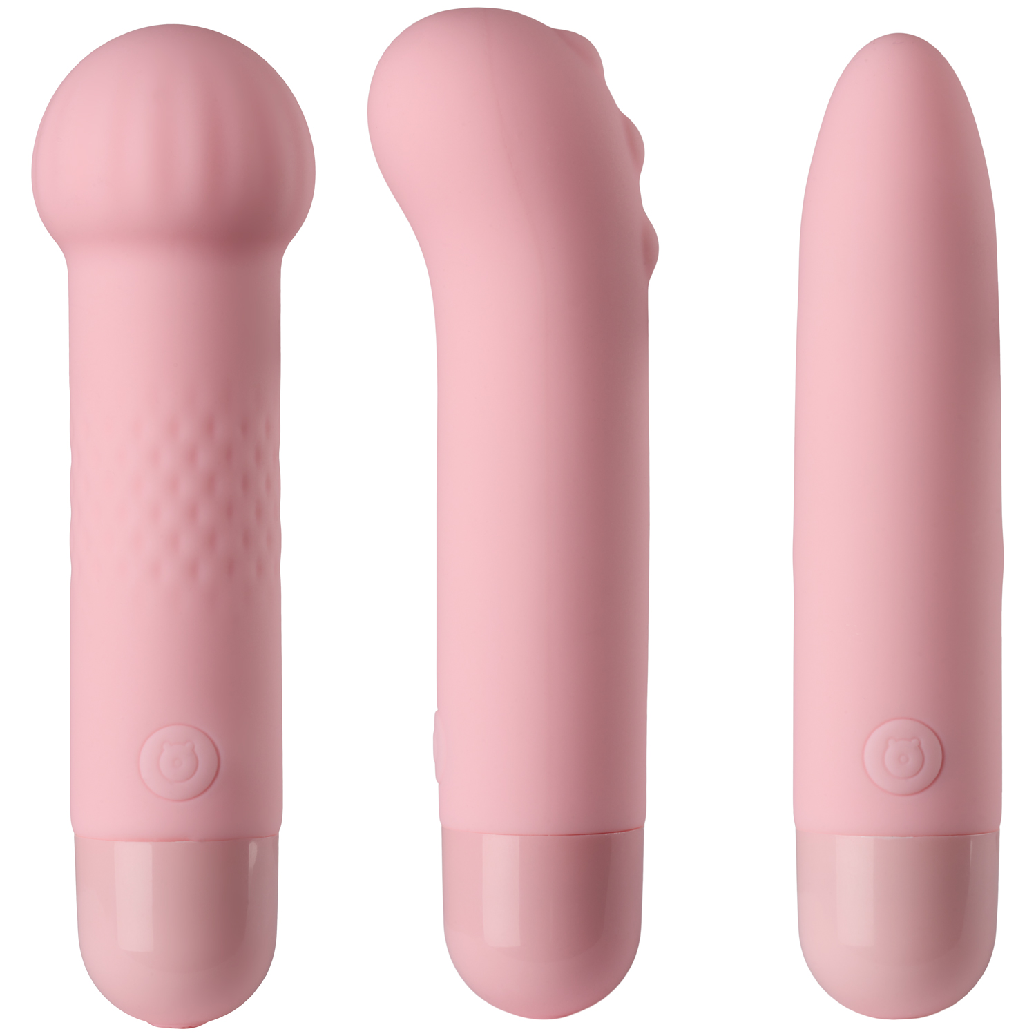 baseks Cute Lovers Opladelig Mini Vibrator Sæt - Pink