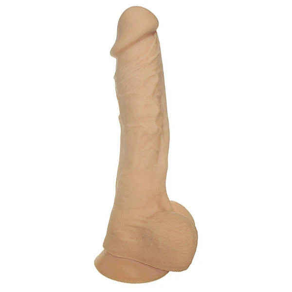 Iso Aidonkaltainen Imukuppidildo 23 cm var 1