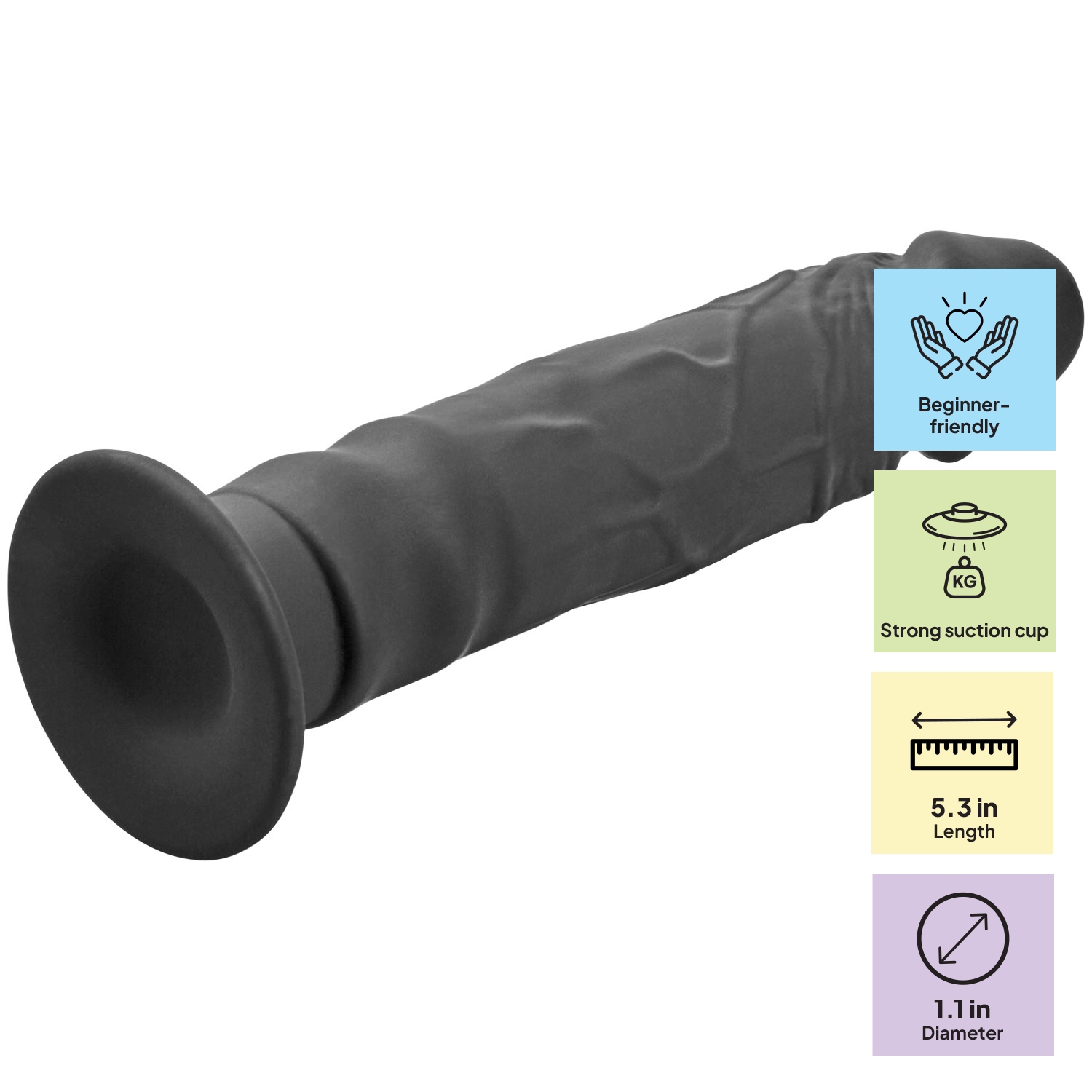 Baseks Slimline Starter Anal Dildo 5.3 Inch var 1