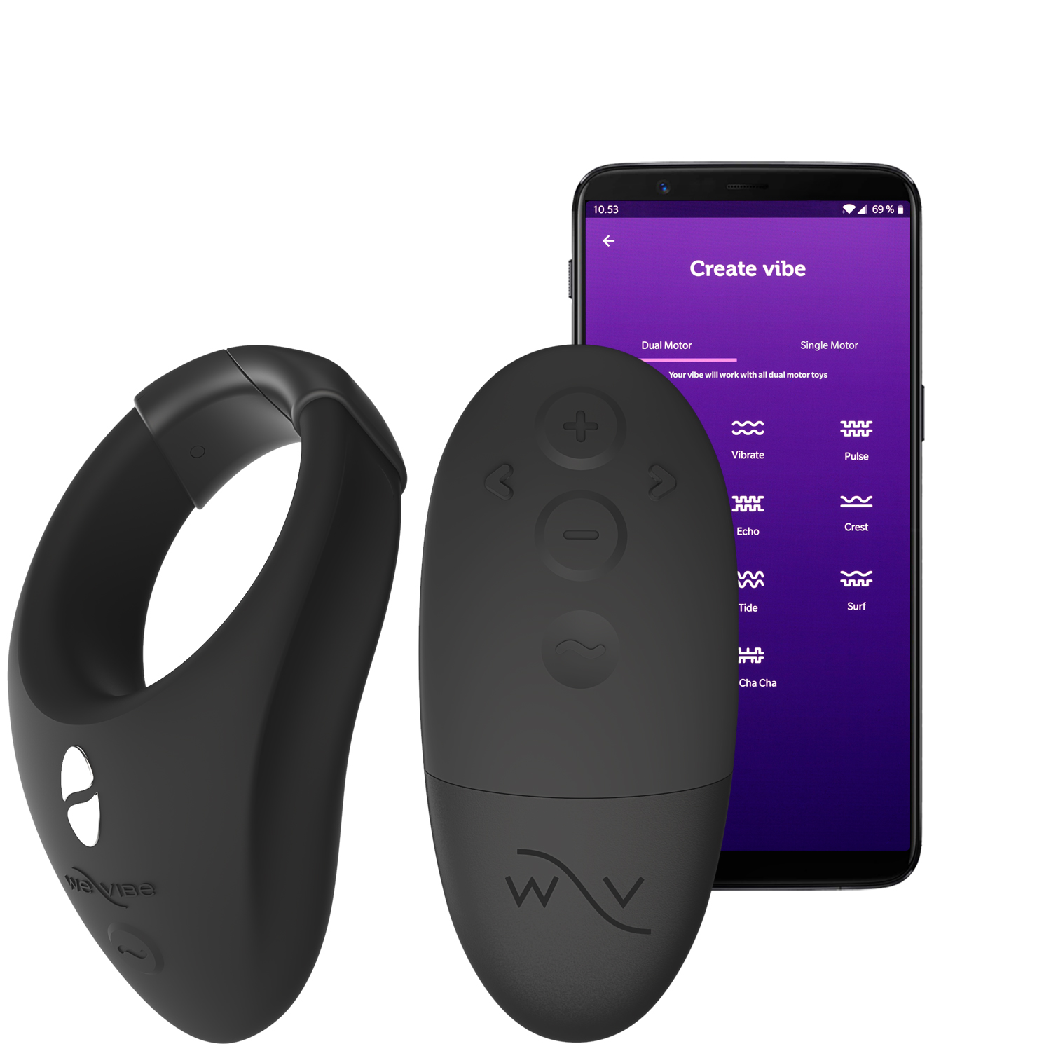 We-Vibe Bond Vibrerende Penisring med Fjernbetjening og App - Sort thumbnail