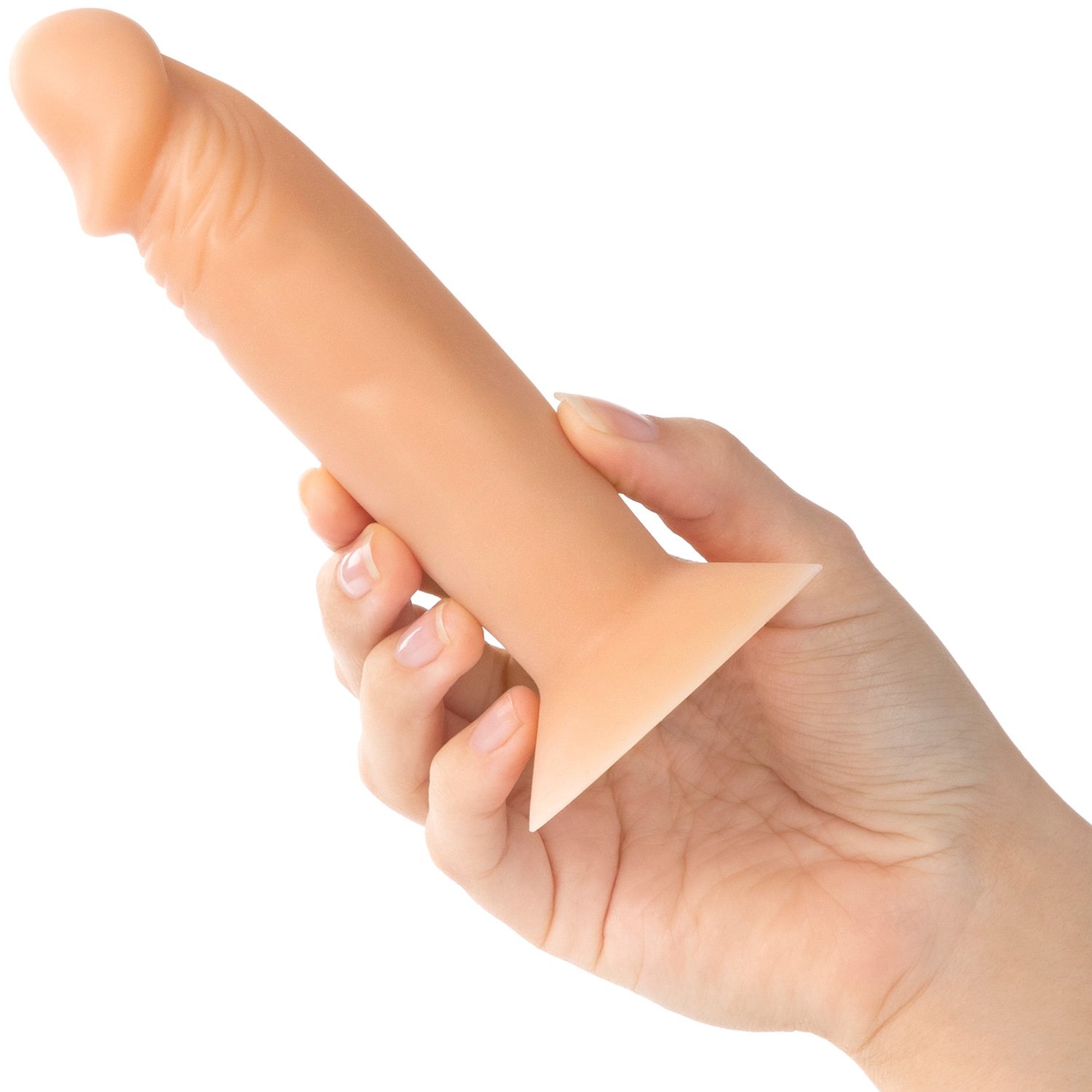 Willie City Luxe Realistisk Silikone Dildo med Sugekop 15 cm - Nude