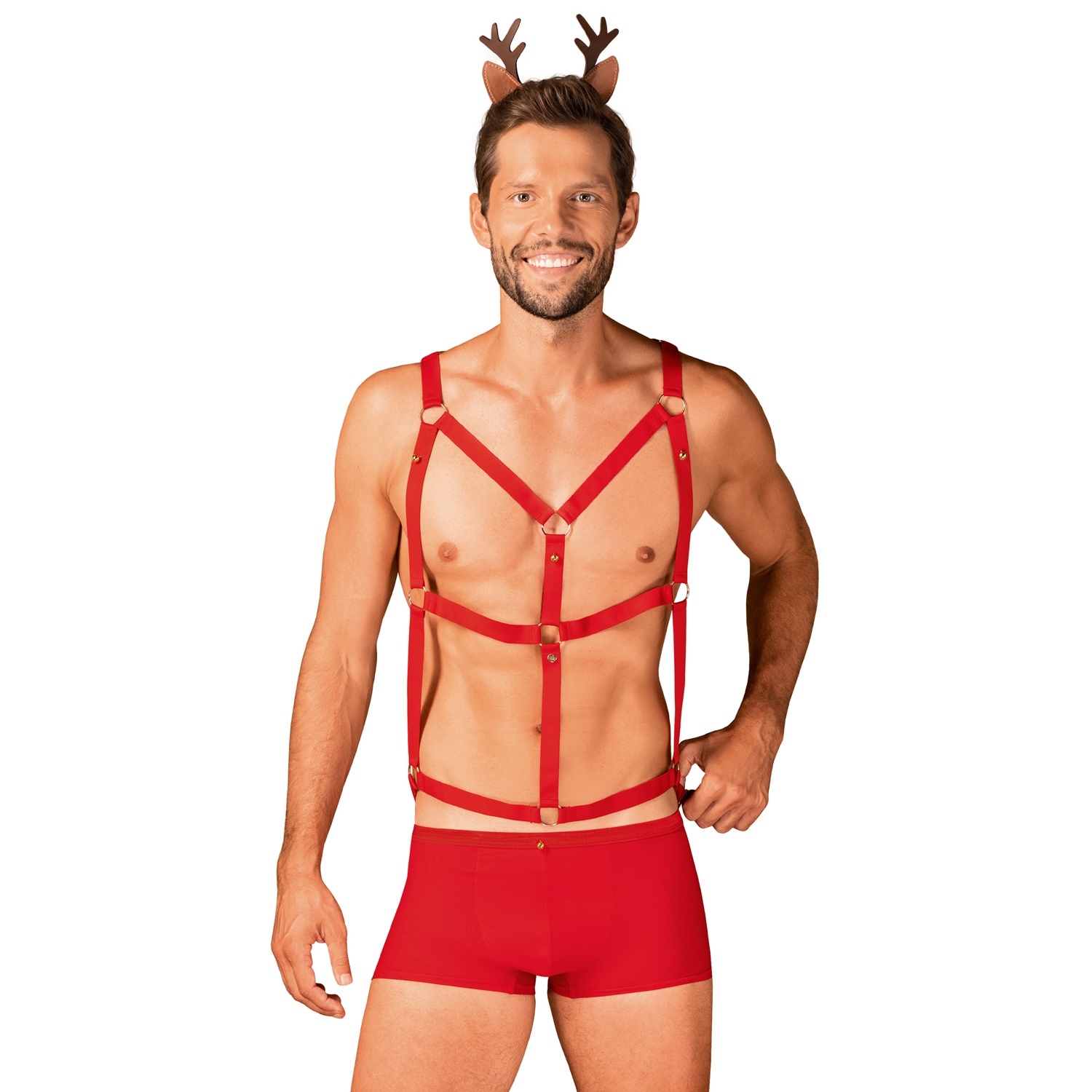 Obsessive Mr Reindy Kostym - Röd - S/M
