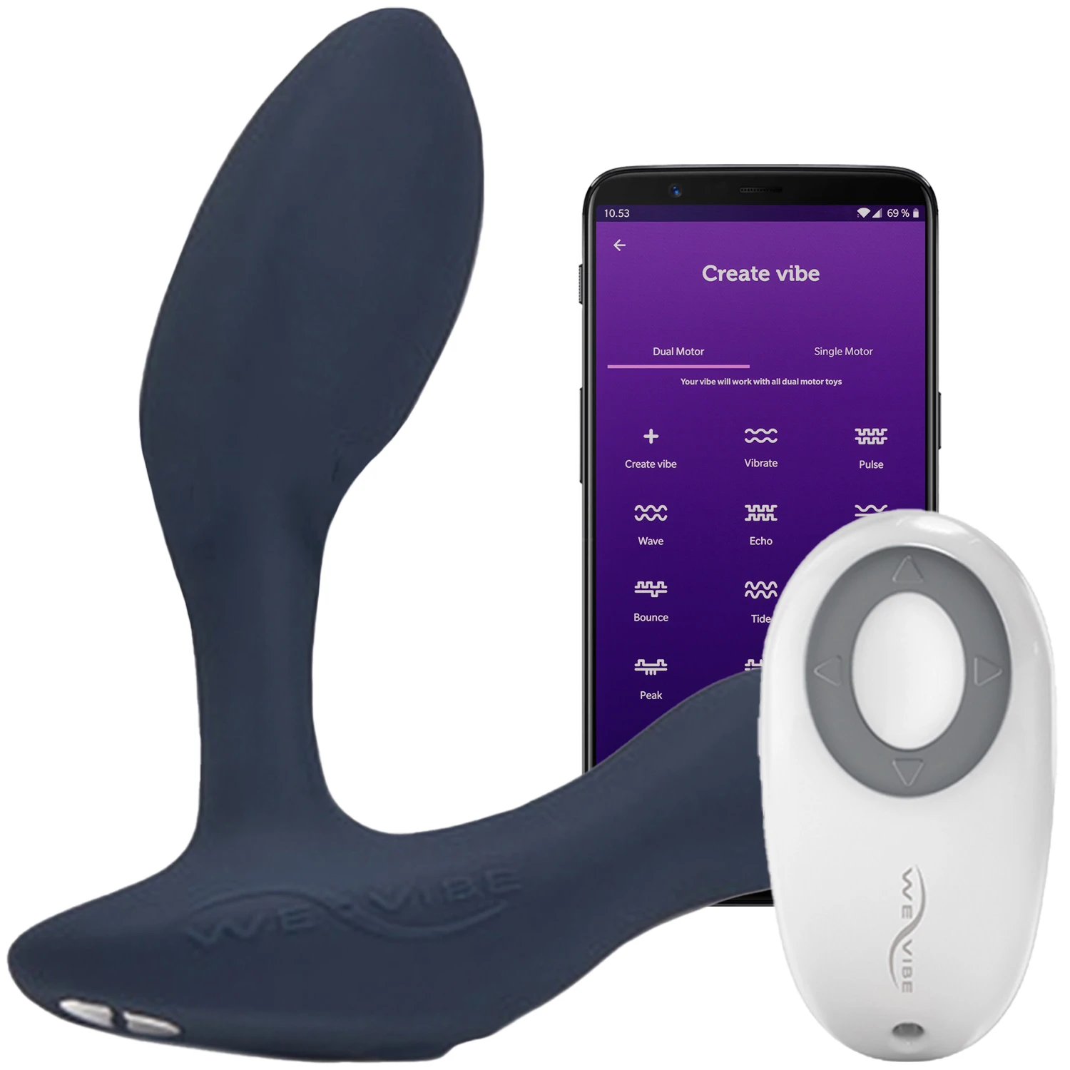 We-Vibe Vector Prostate Massager with Remote and App var 1