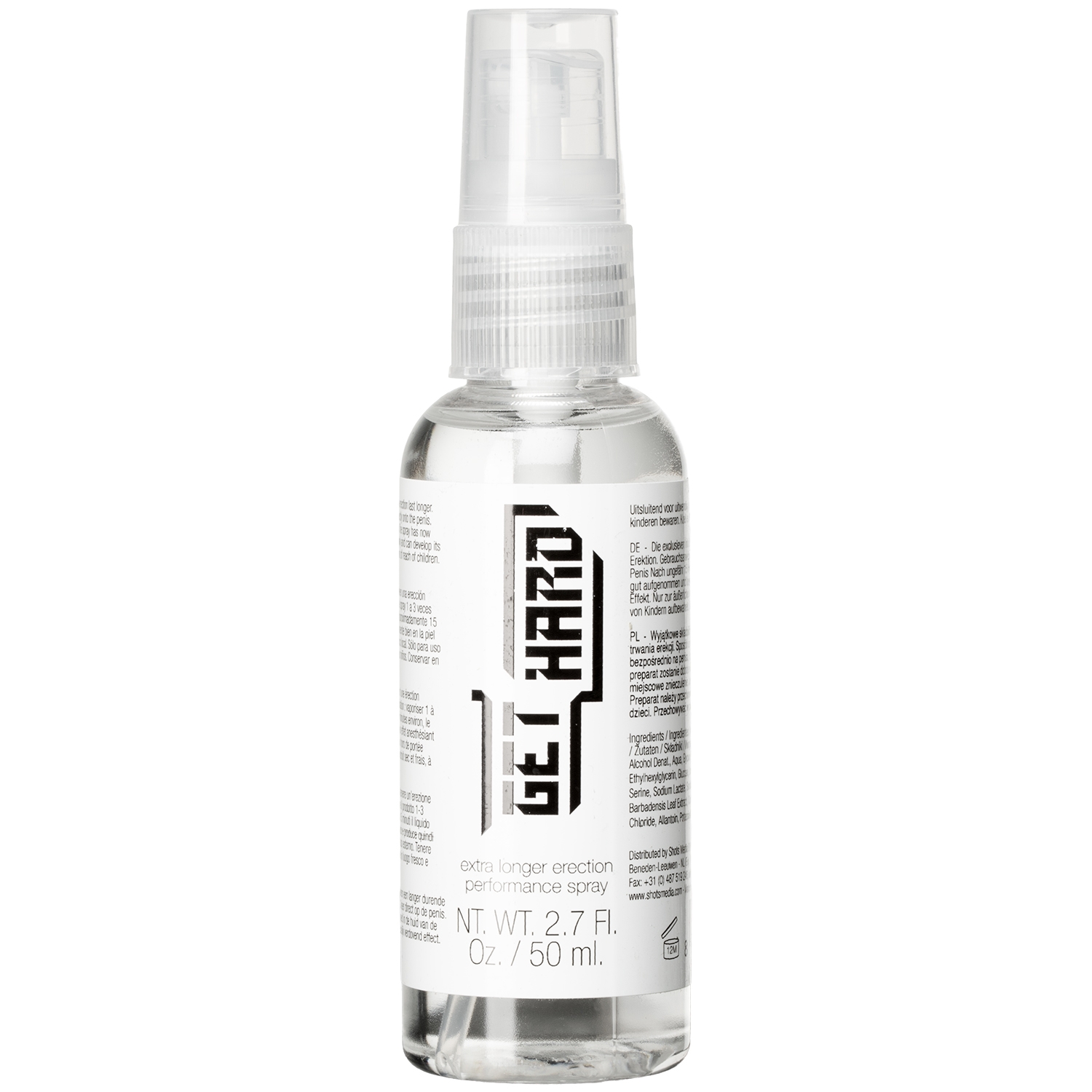 Pharmquests Get Hard Erektions Spray 50 ml    - Clear