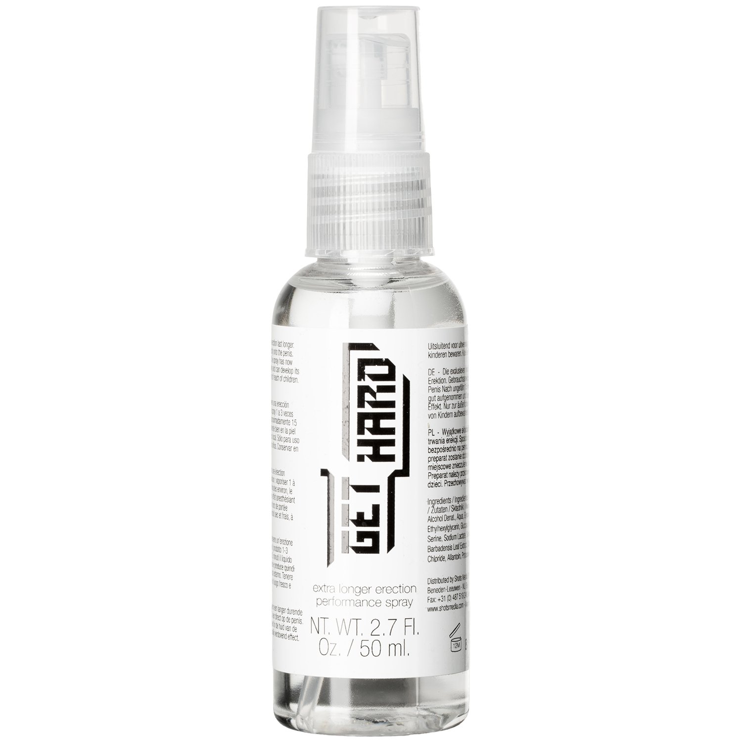 PharmQuests Get Hard Erektions Spray 50 ml - Klar