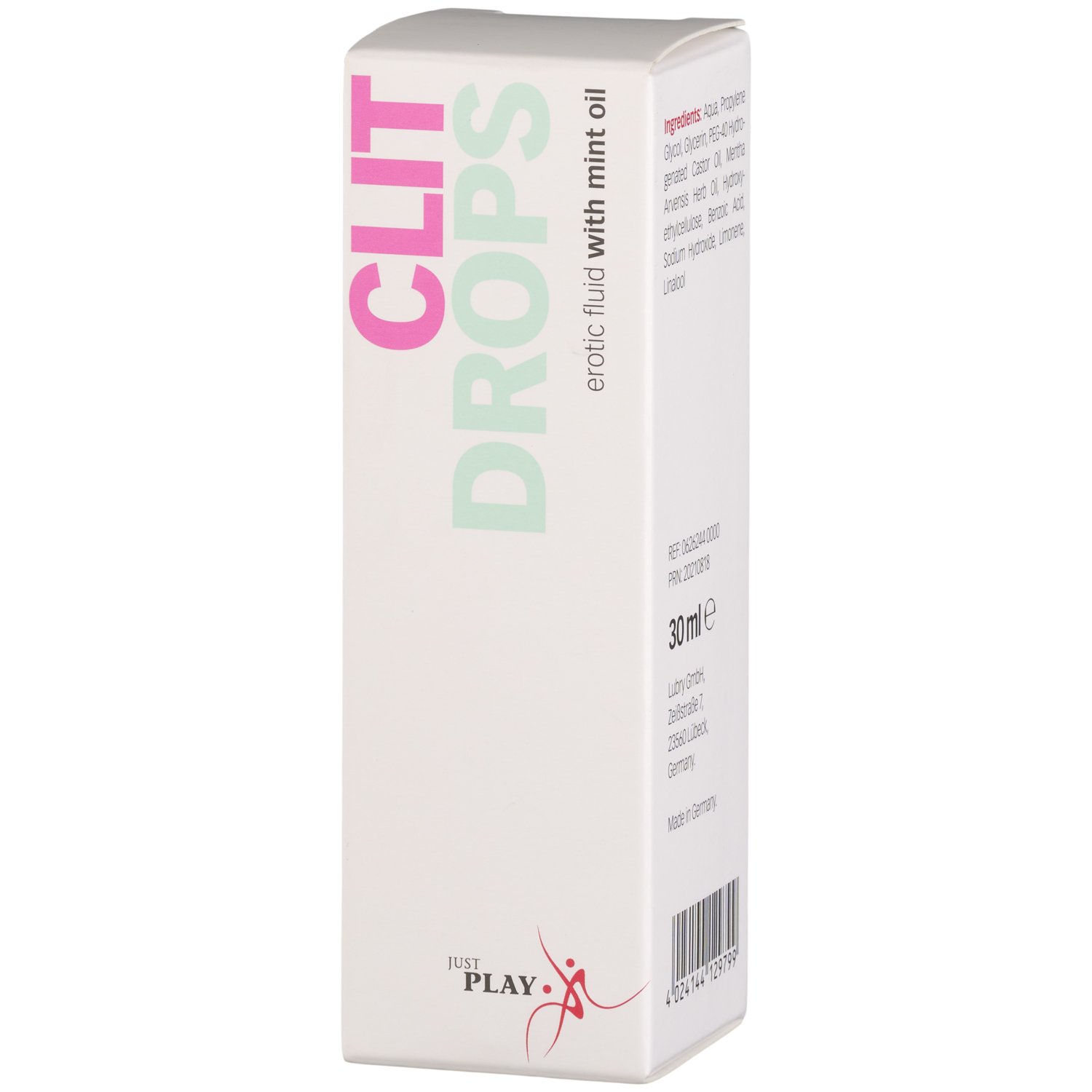 Just Play Clit Drops Clitoris Stimulating Oil 30 ml - Sinful.com