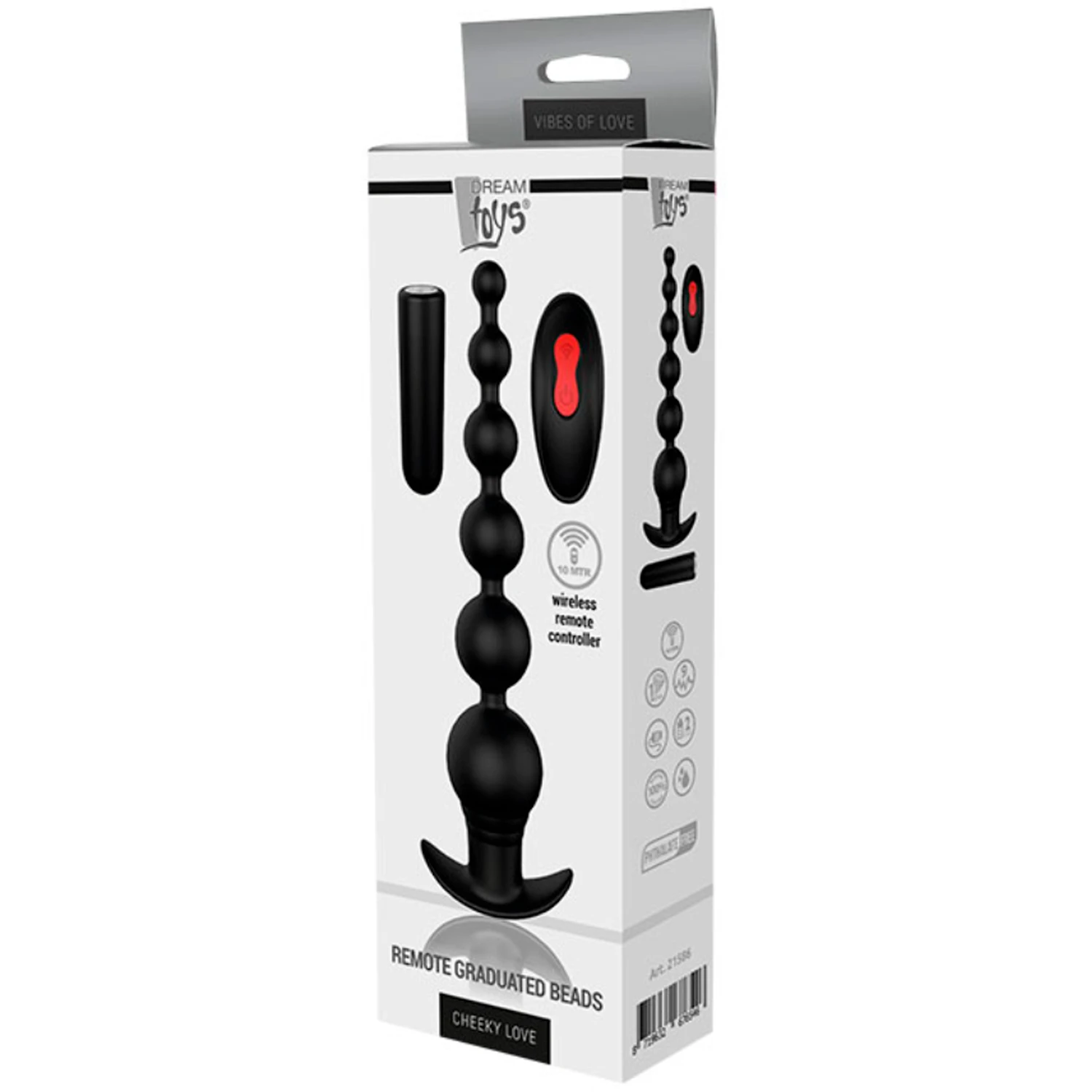 Dream Toys Cheeky Love Ferngesteuerte Analkugeln 20,7 cm 1