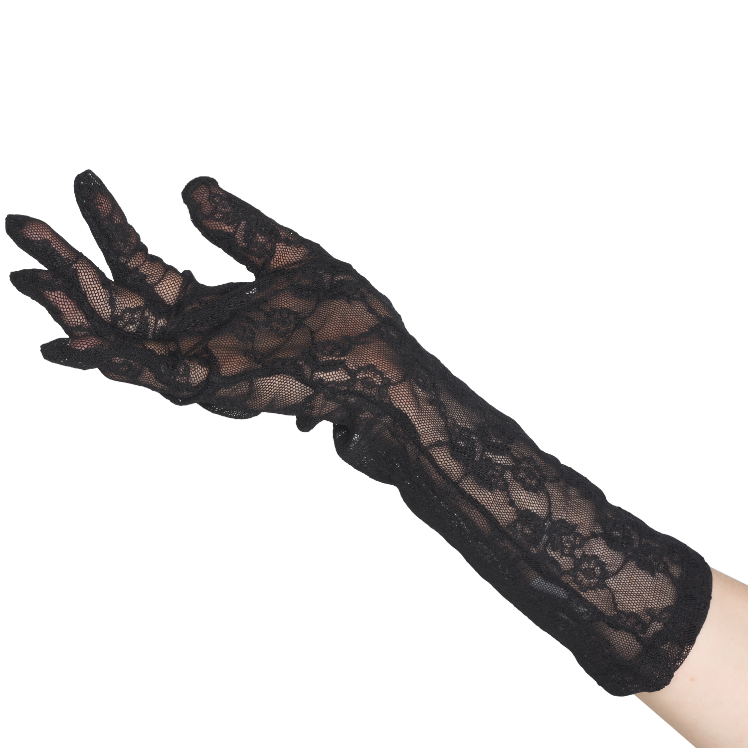 Amorable by Rimba Lace Gloves One-Size - Svart - One Size