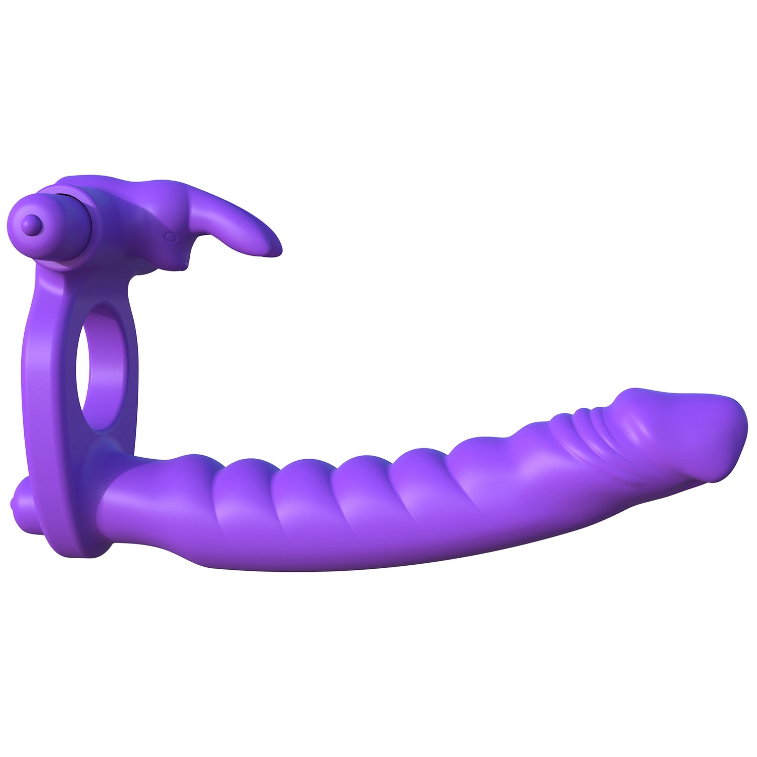 Fantasy C-Ringz Silikone Double Penetrator Rabbit - Purple thumbnail