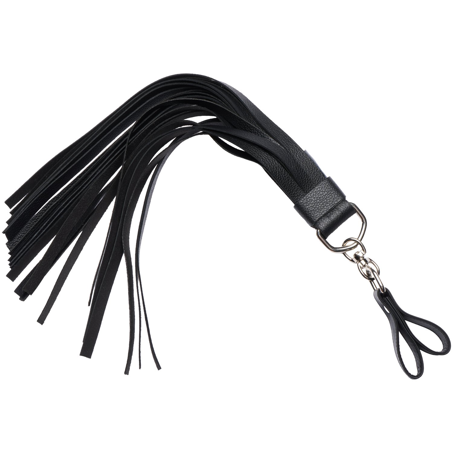 Rouge Læder To Finger Flogger - Sort
