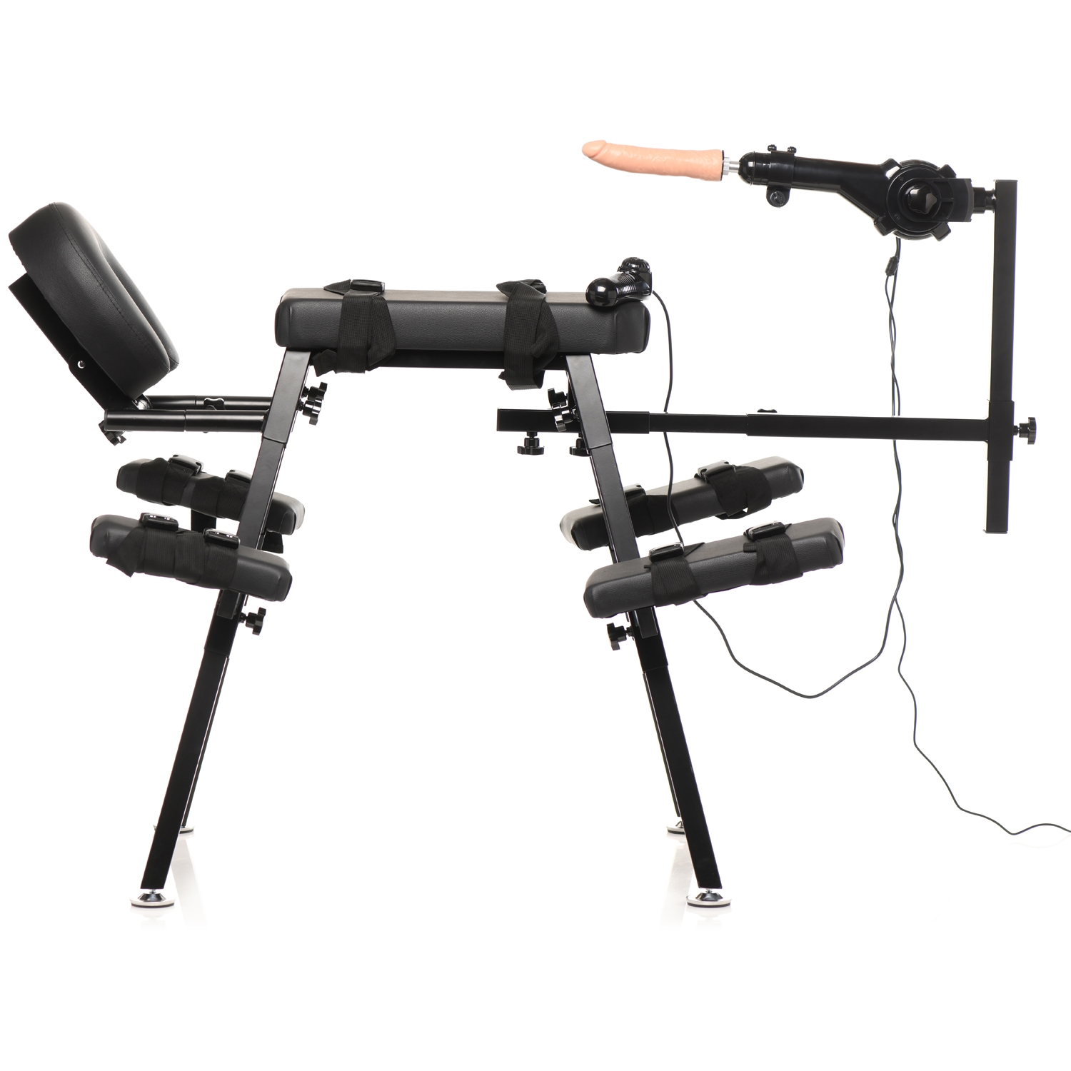 Master Series Obedience Bænk med Sexmaskine      - Black