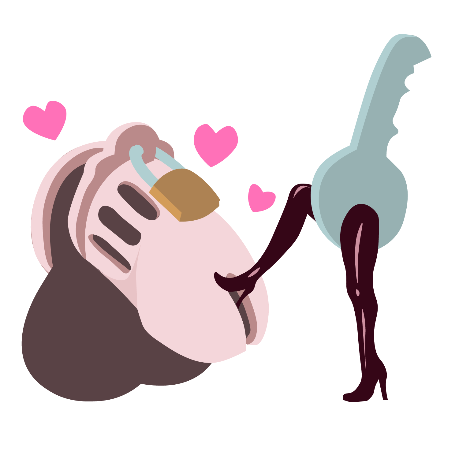 Un pénis dans une cage tandis qu'une clé a son pied dessus